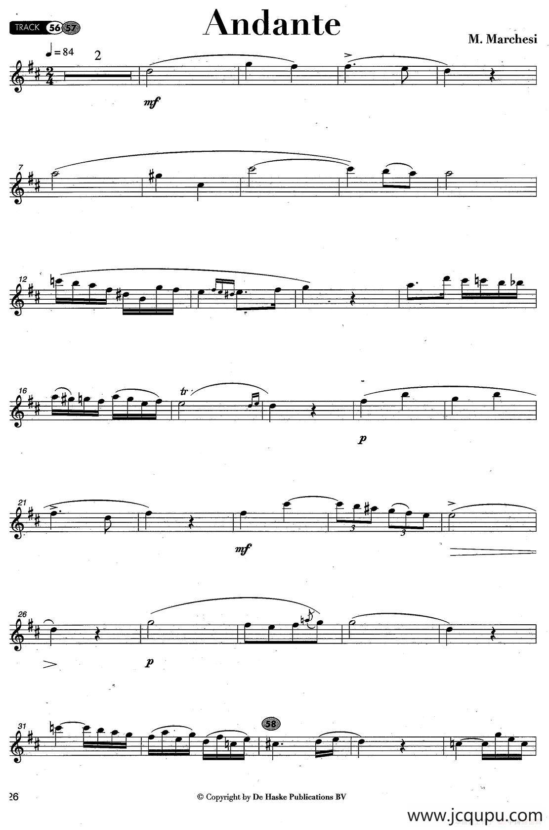 Andante（M·Marchesi作曲版）简谱