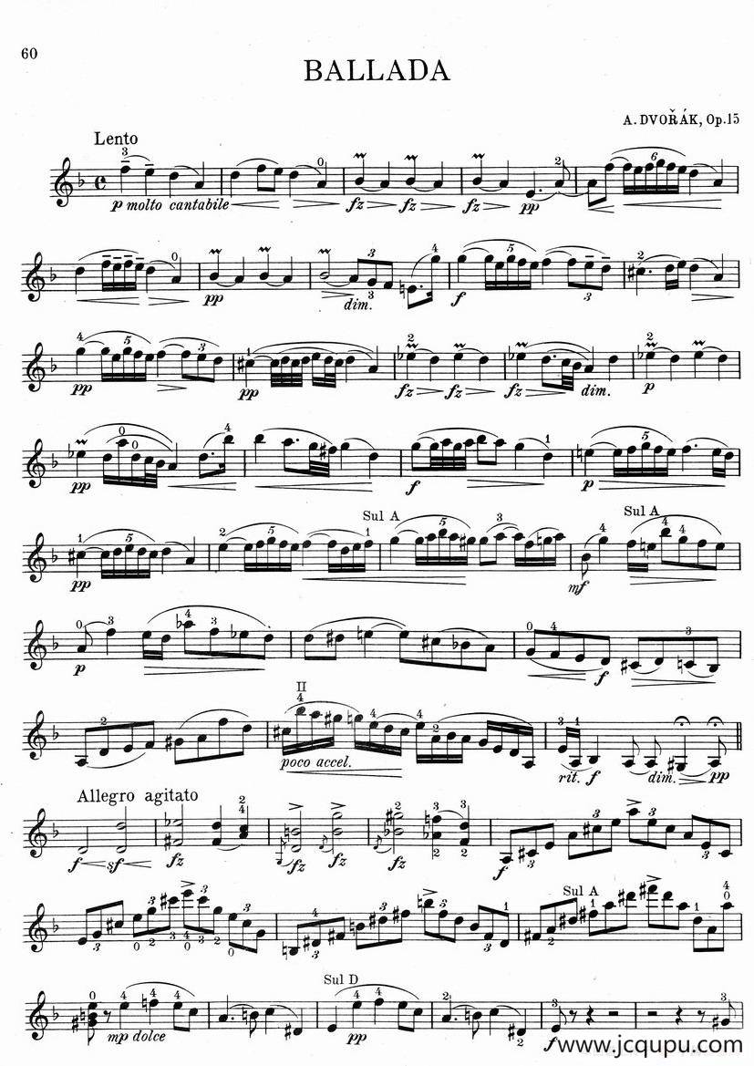 BALLADA（Op.15）简谱