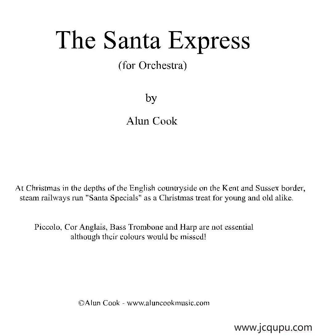 圣诞快车（管弦乐队总谱）简谱