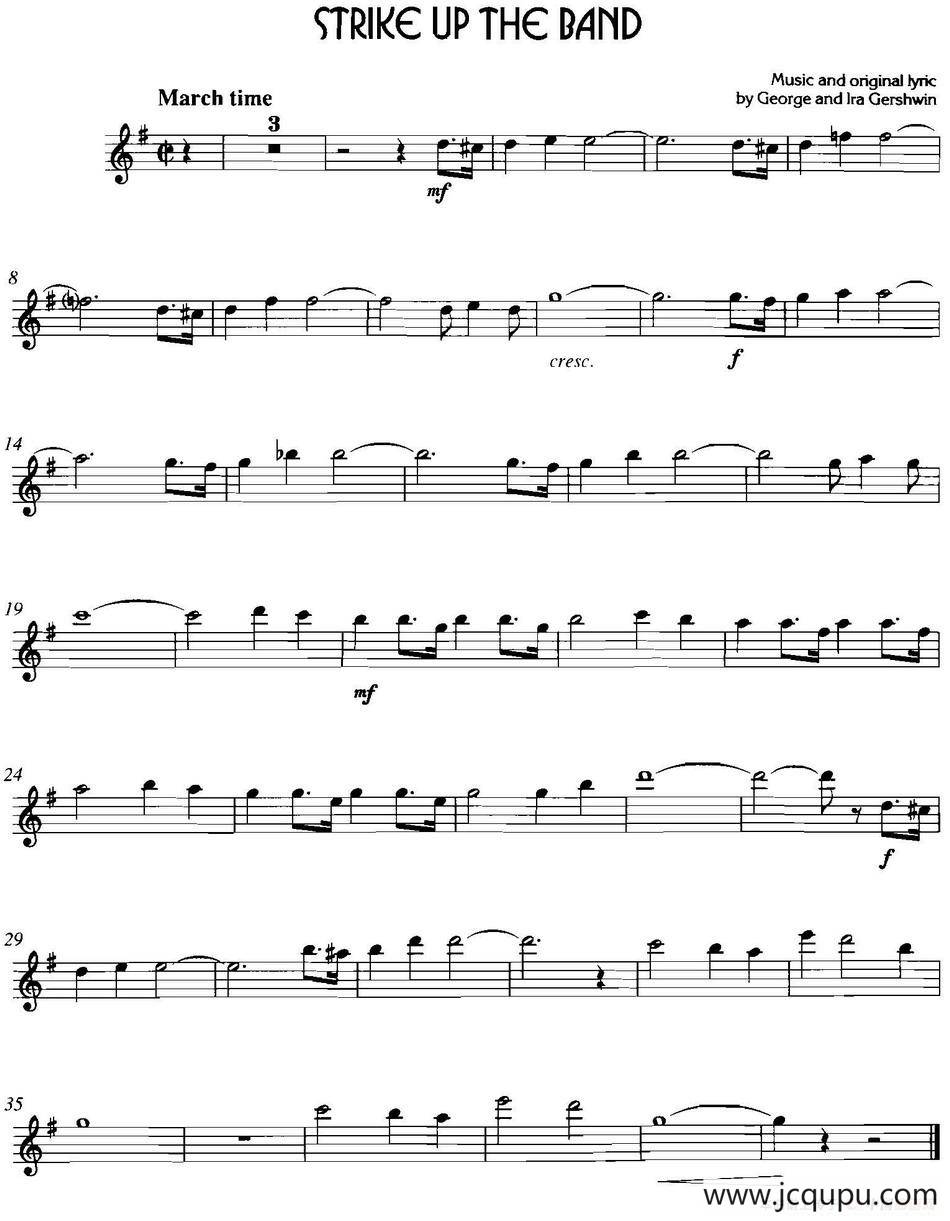 经典蓝调小品：Strike up the Band简谱