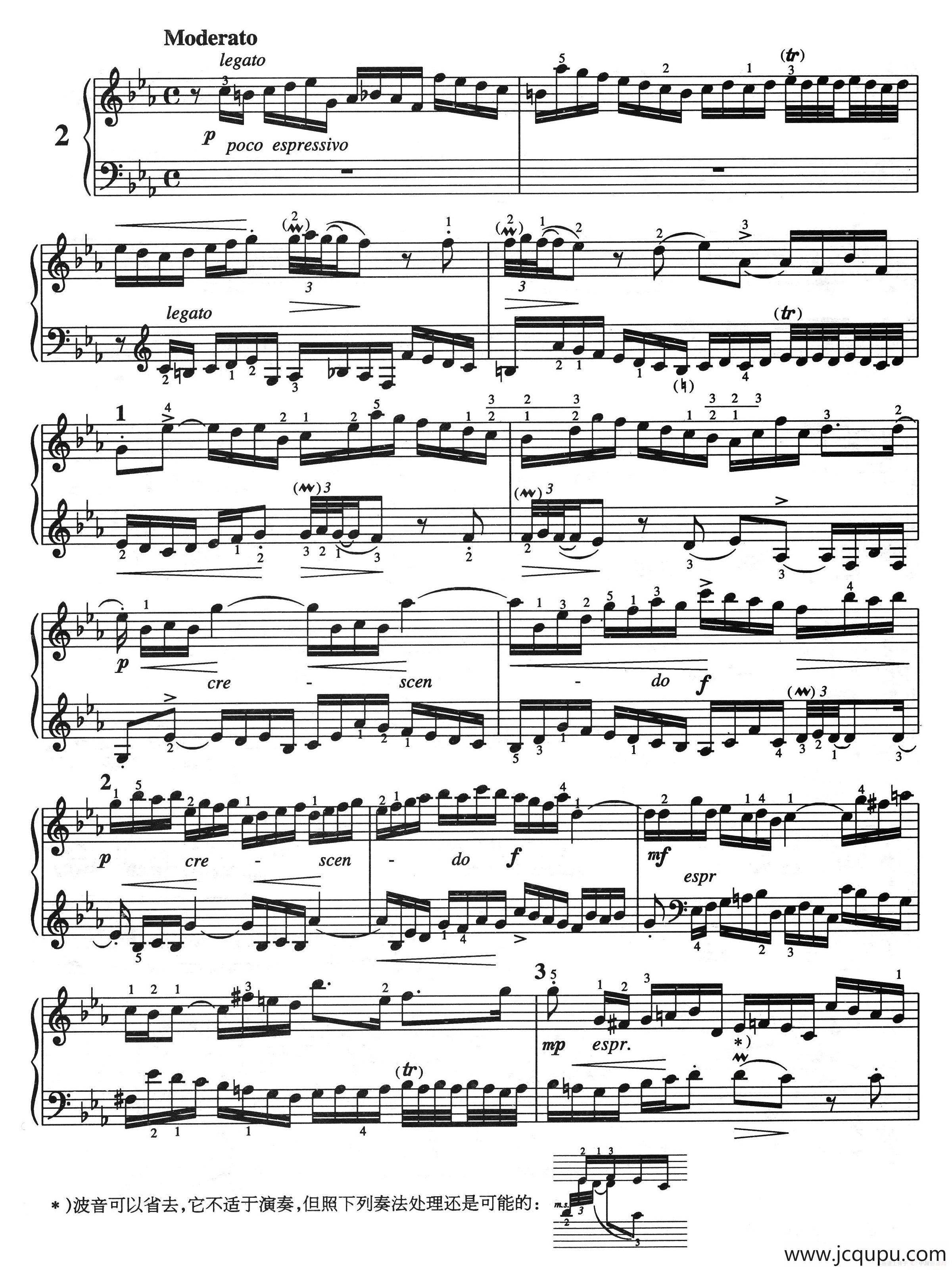 二部创意曲 No.2（人音2000.10首版）简谱