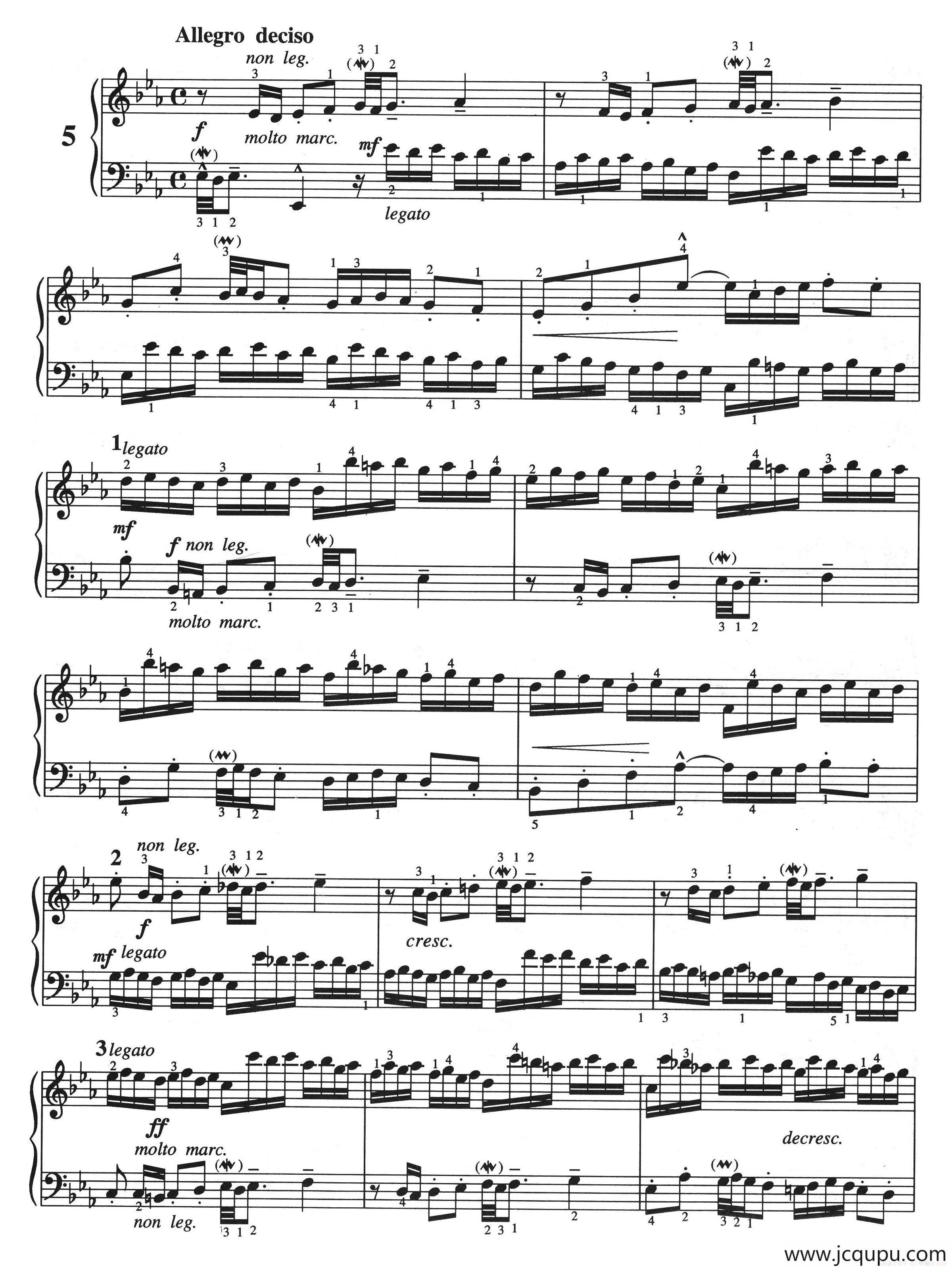 二部创意曲 No.5（人音2000.10首版）简谱