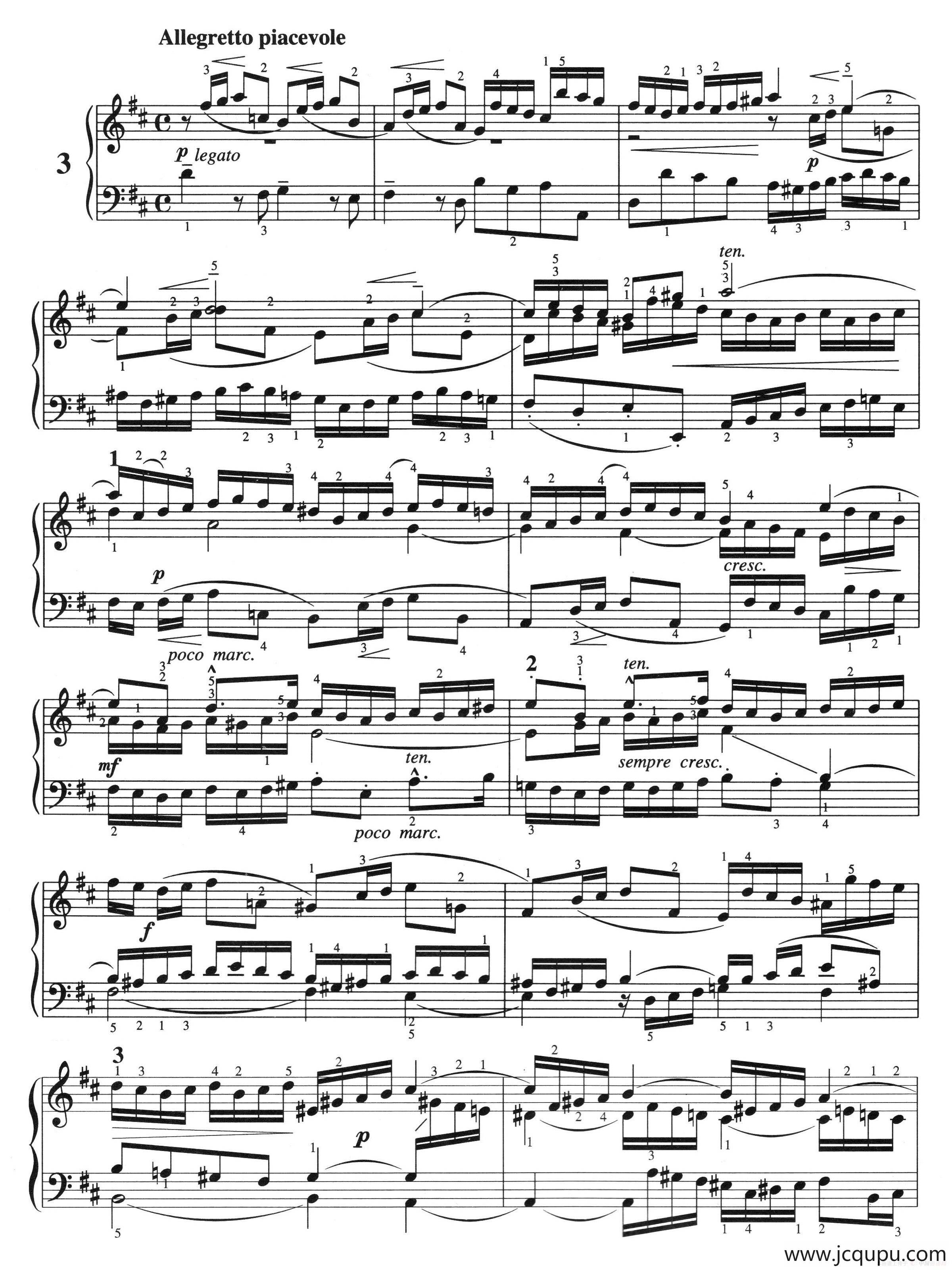 三部创意曲 No.3（人音2000.10首版）简谱