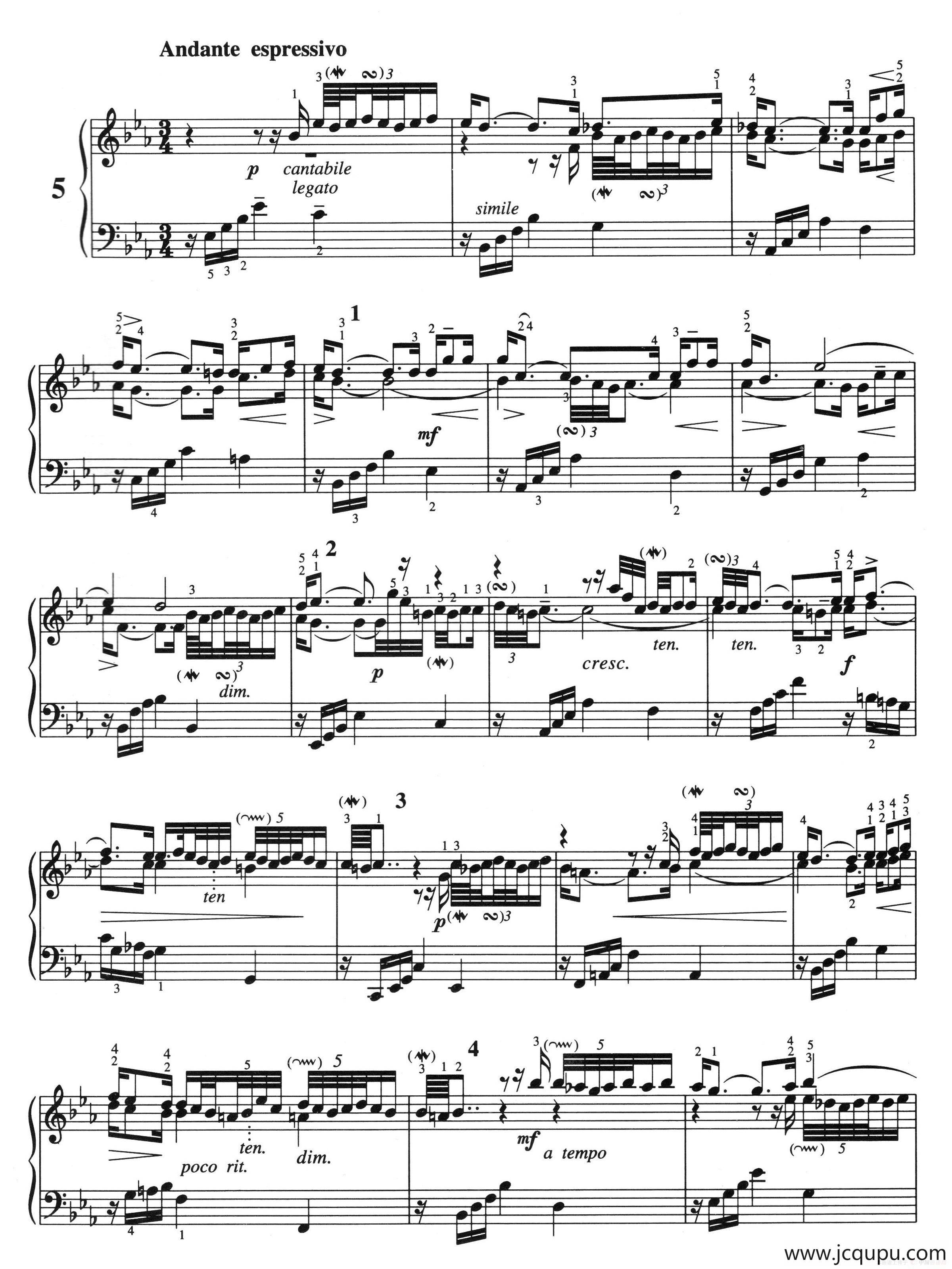 三部创意曲 No.5（人音2000.10首版）简谱