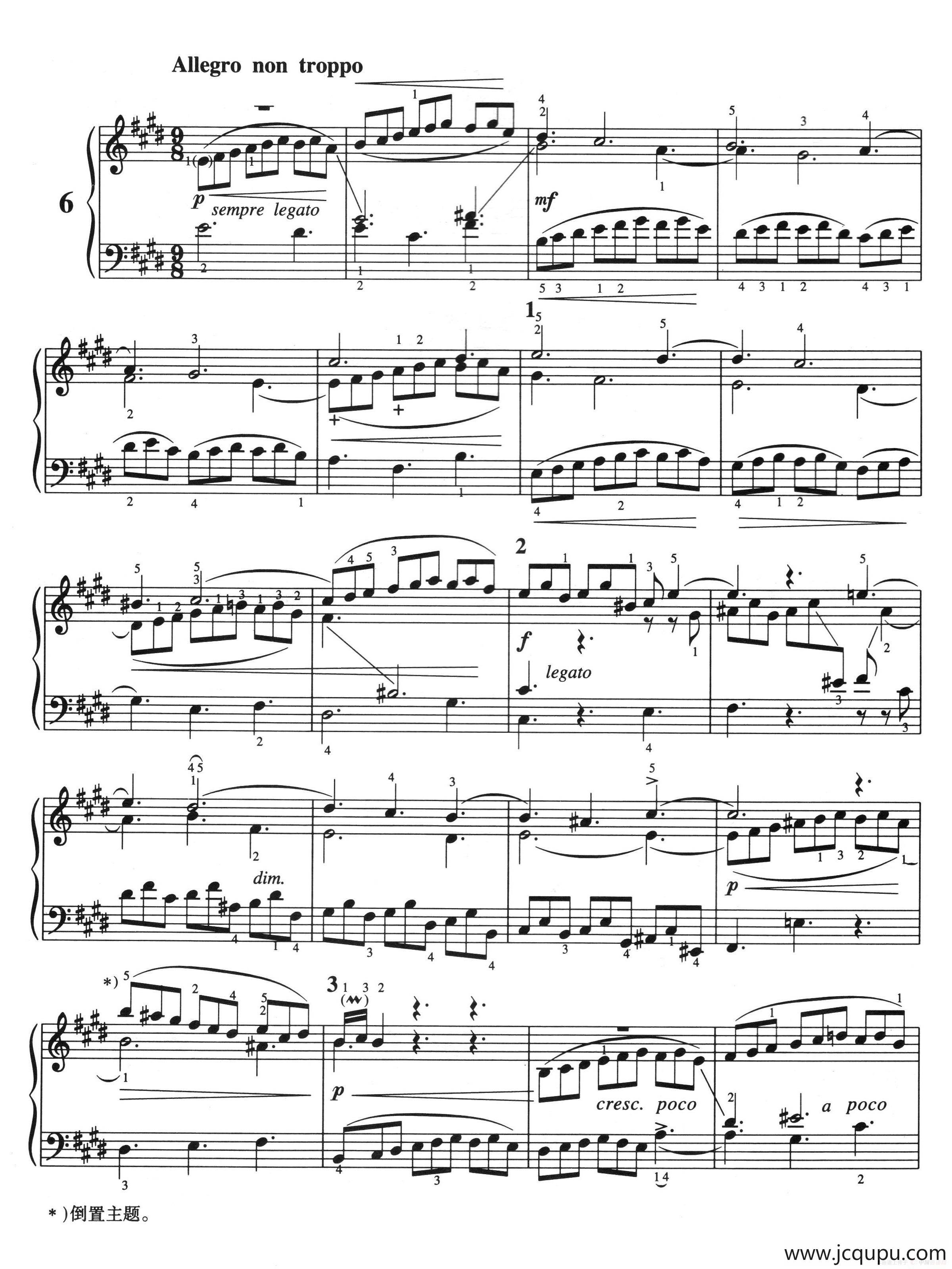 三部创意曲 No.6（人音2000.10首版）简谱