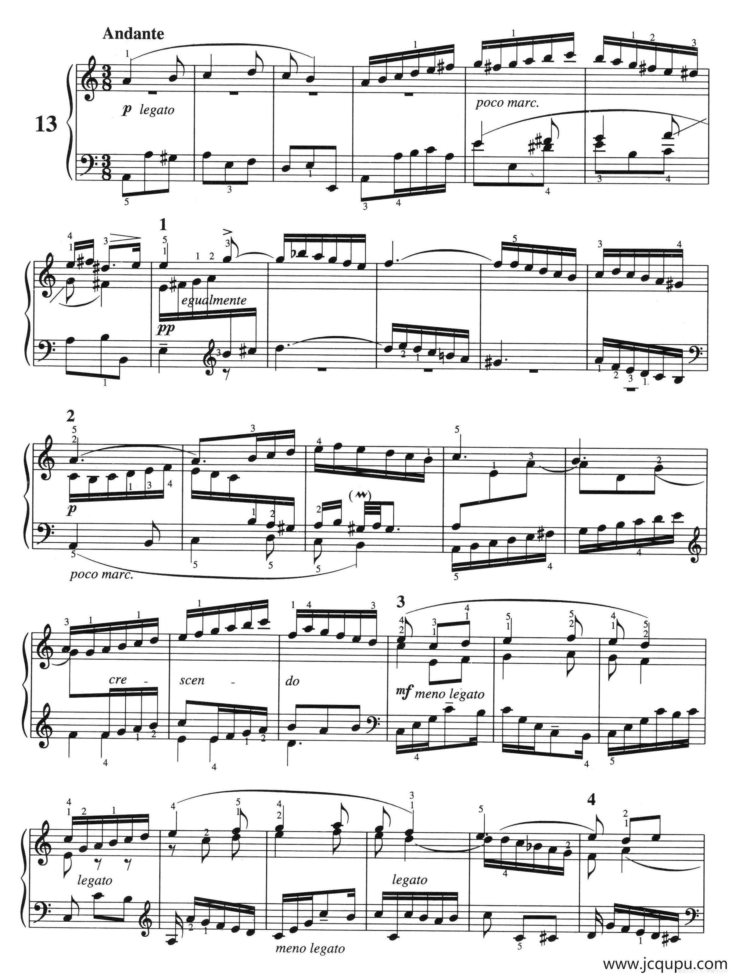 三部创意曲 No.13（人音2000.10首版）简谱