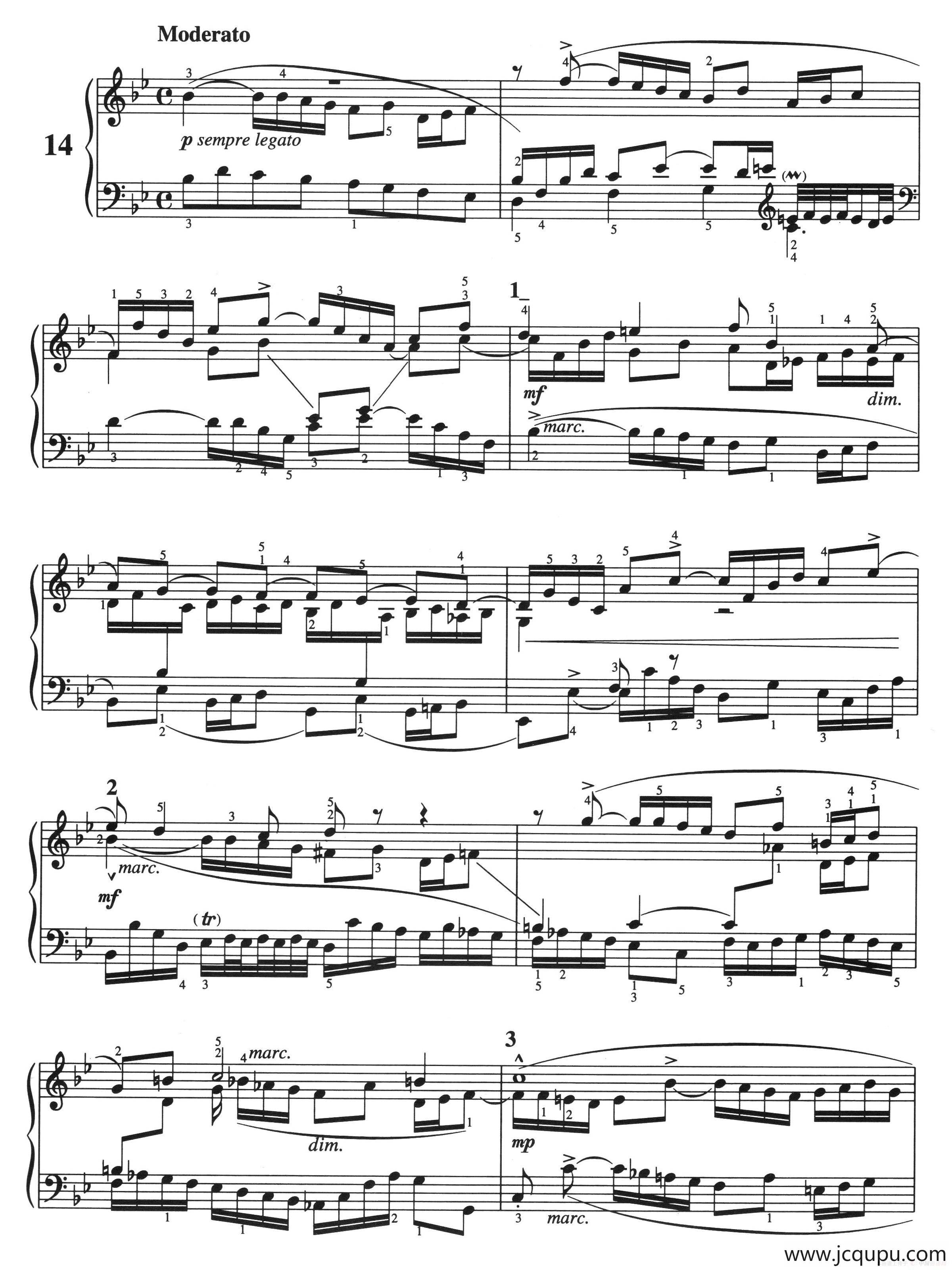 三部创意曲 No.14（人音2000.10首版）简谱