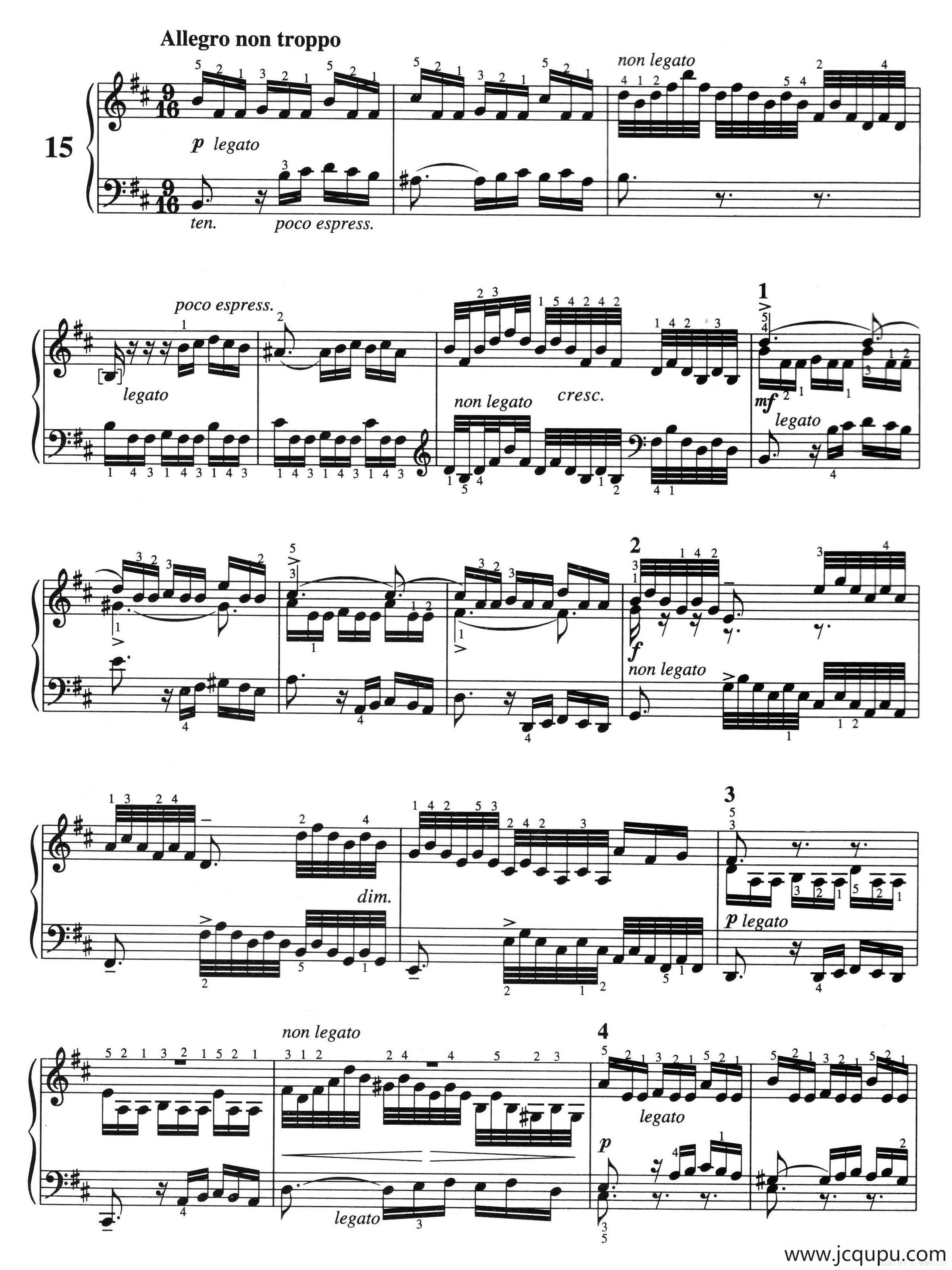 三部创意曲 No.15（人音2000.10首版）简谱