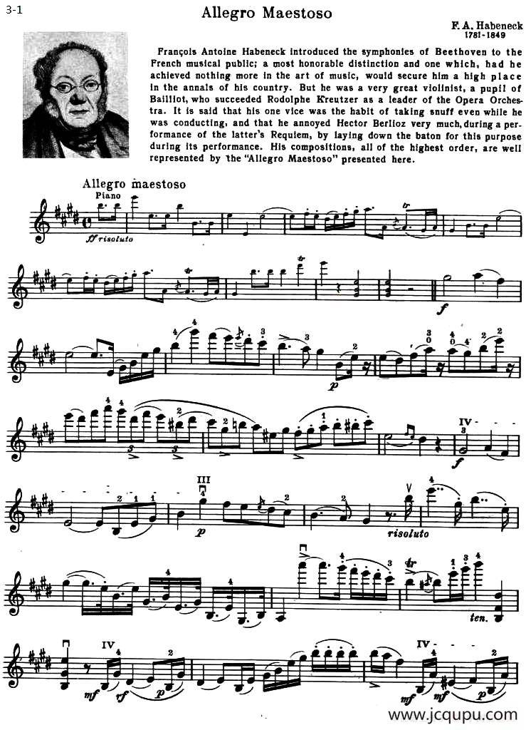 ALLEGRO MAESTOSO（庄严的快板）简谱