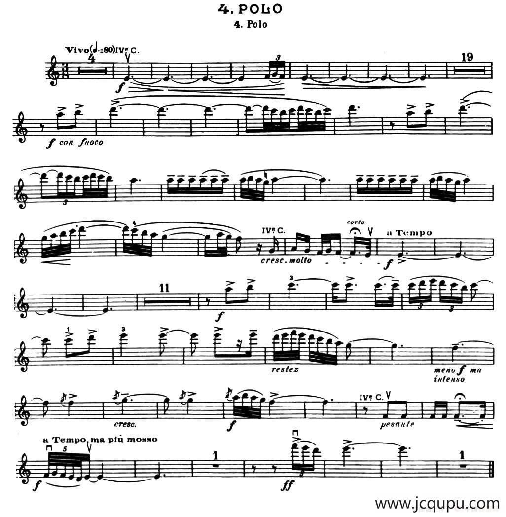 Suite of Spanish Folksongs:4、POLO简谱