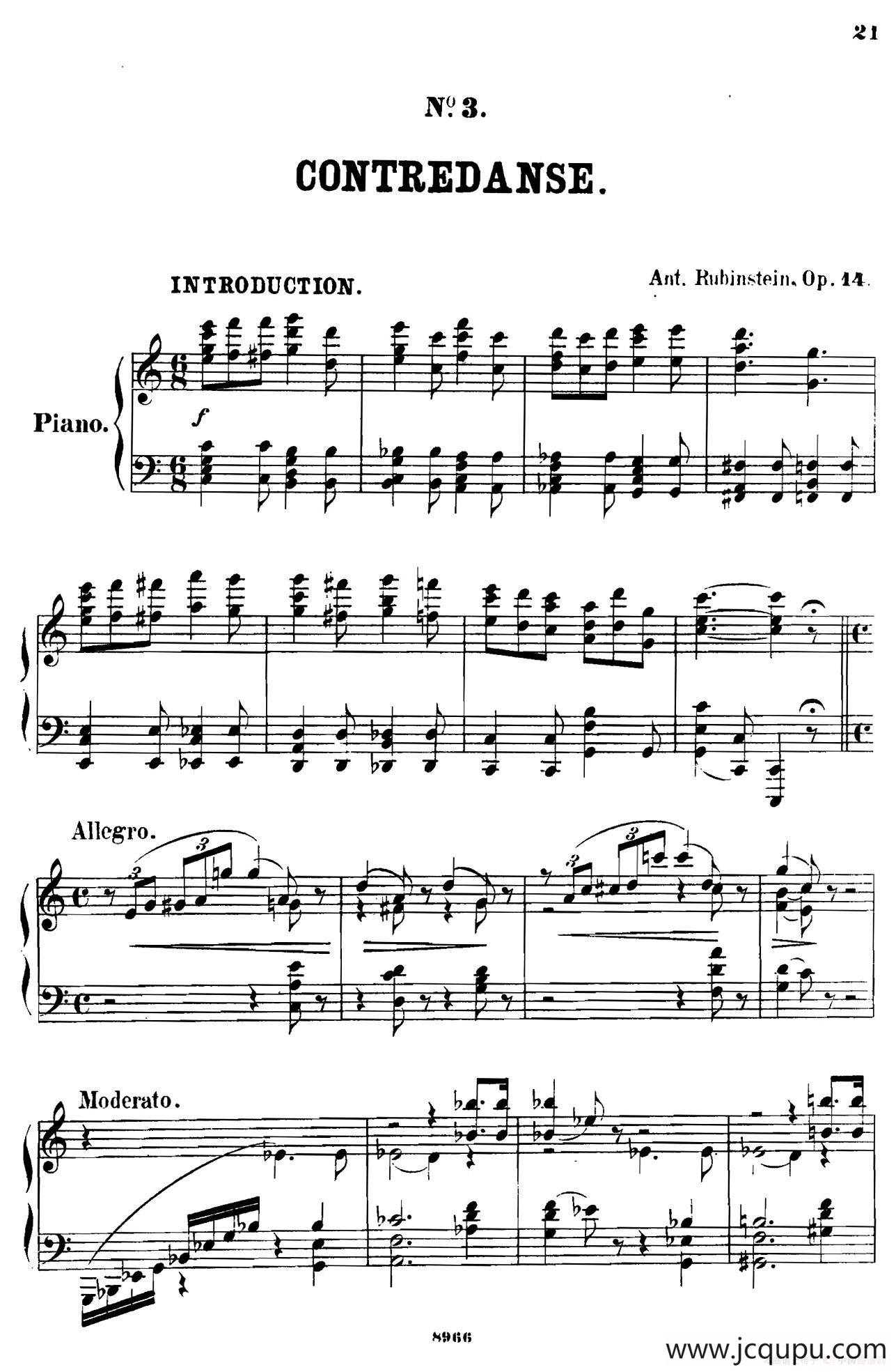 舞会 Le Bal Op.14（No.3）简谱