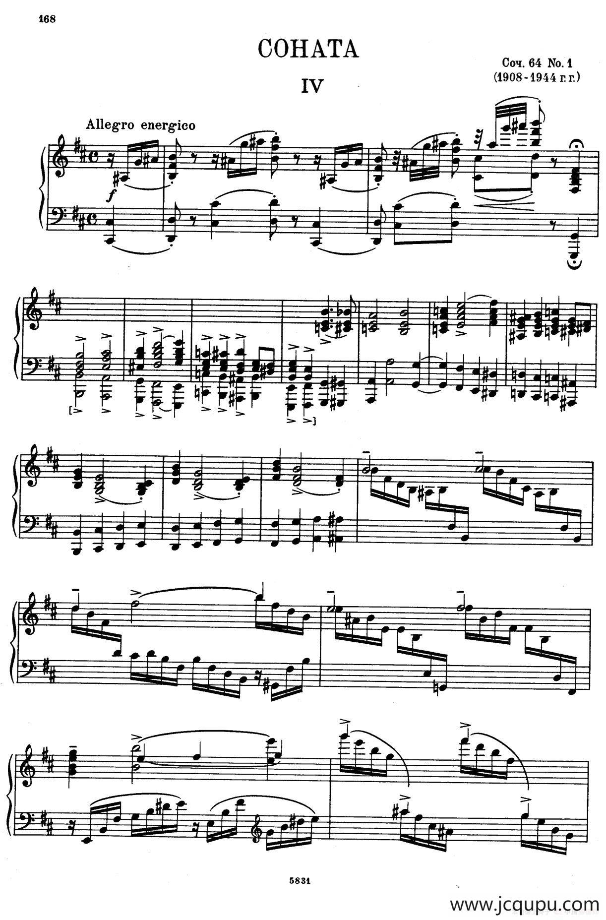 COHATA Op.64-1（Ⅳ）简谱