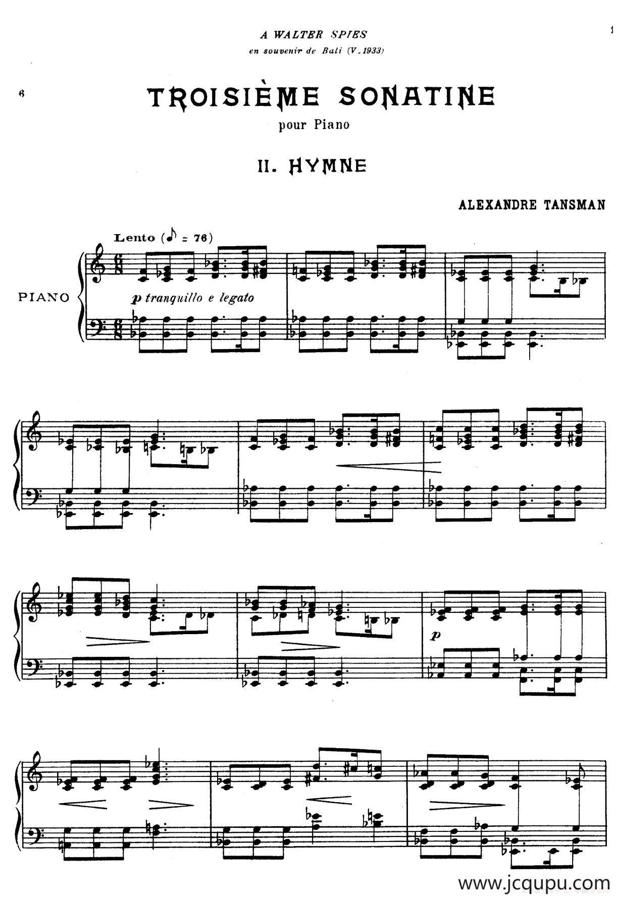 第三钢琴小奏鸣曲（Ⅱ）简谱