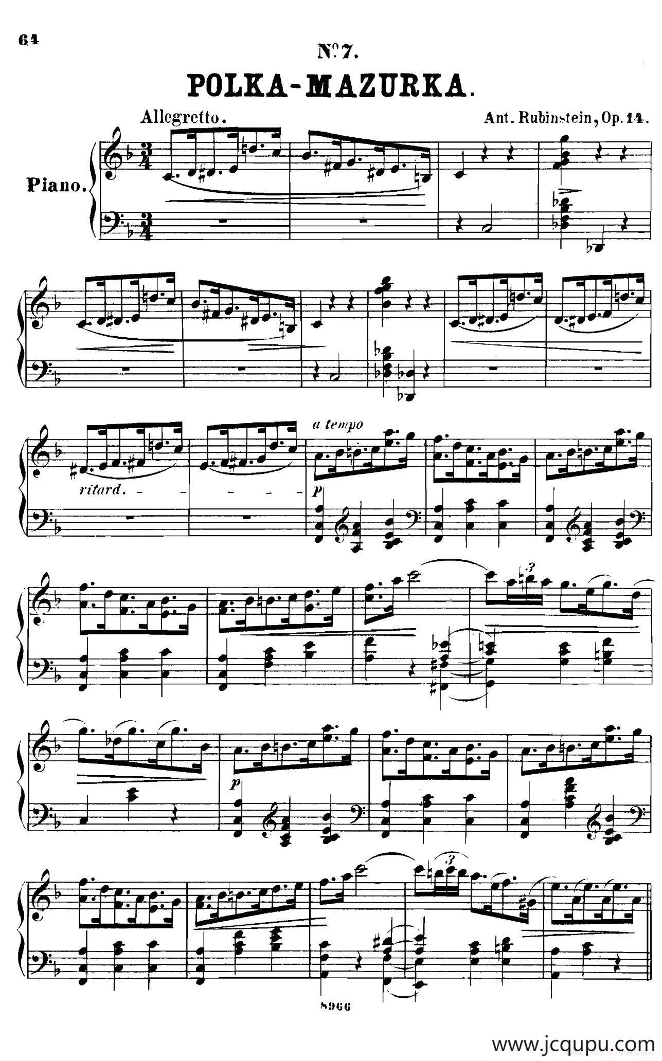 舞会 Le Bal Op.14（No.7）简谱