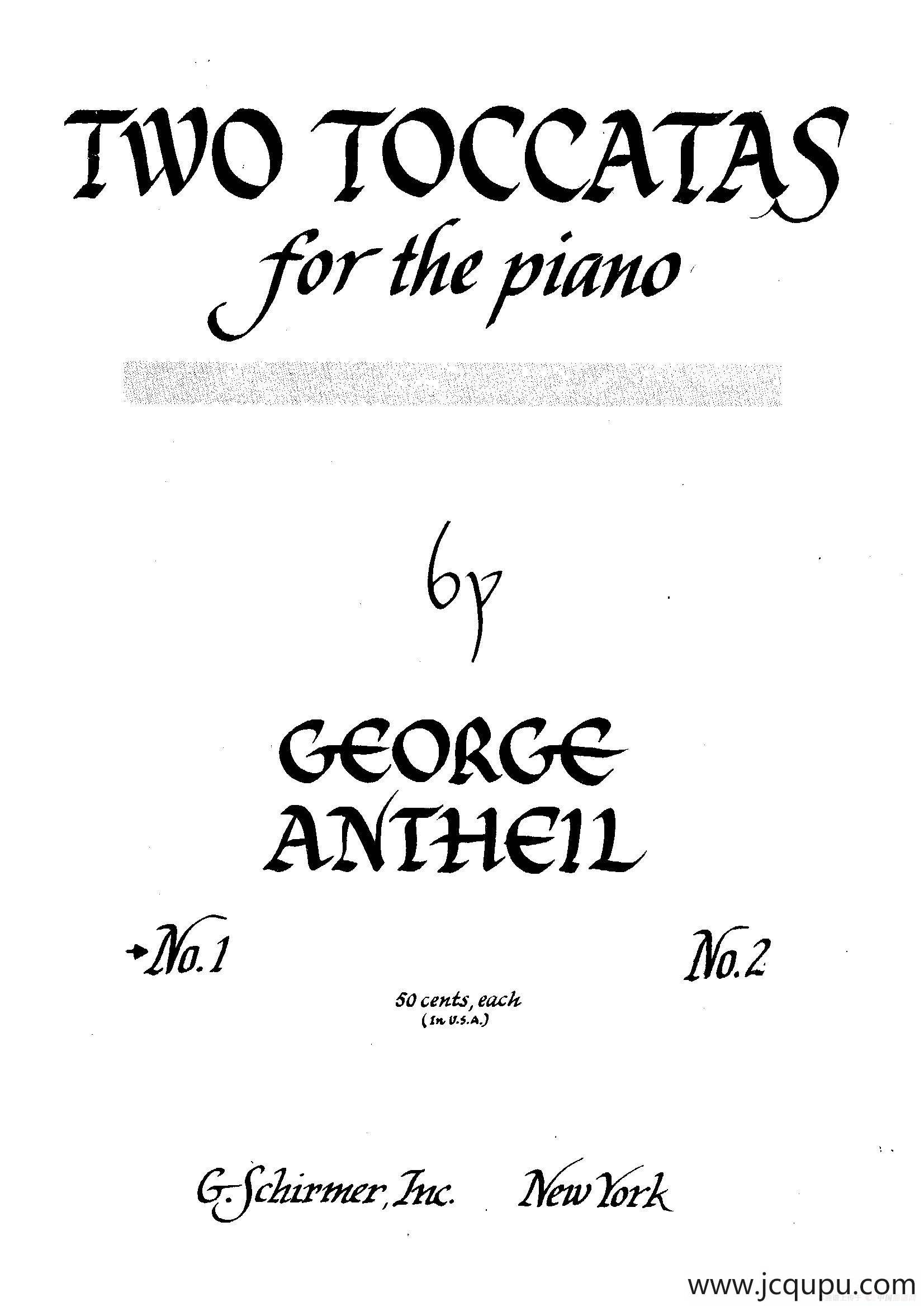 2 Toccatas（2首托卡塔）（No.2）简谱