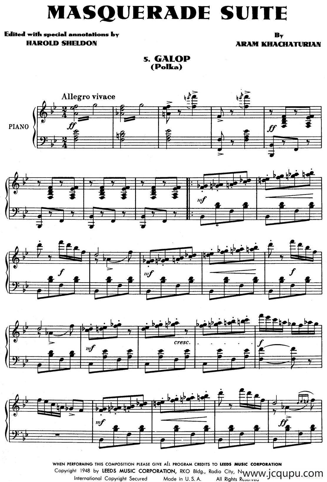 Masquerade Suite（Ⅴ）简谱