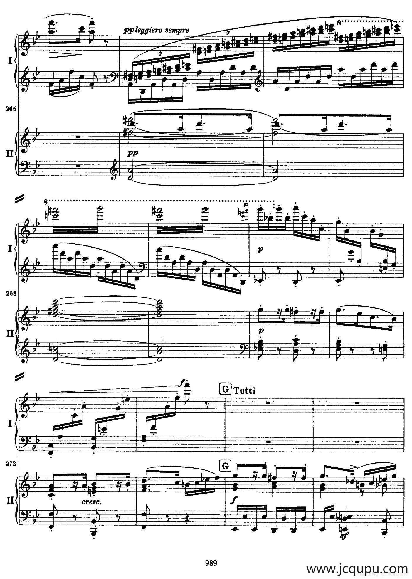 降B大调第二钢琴协奏曲（P91——104）简谱