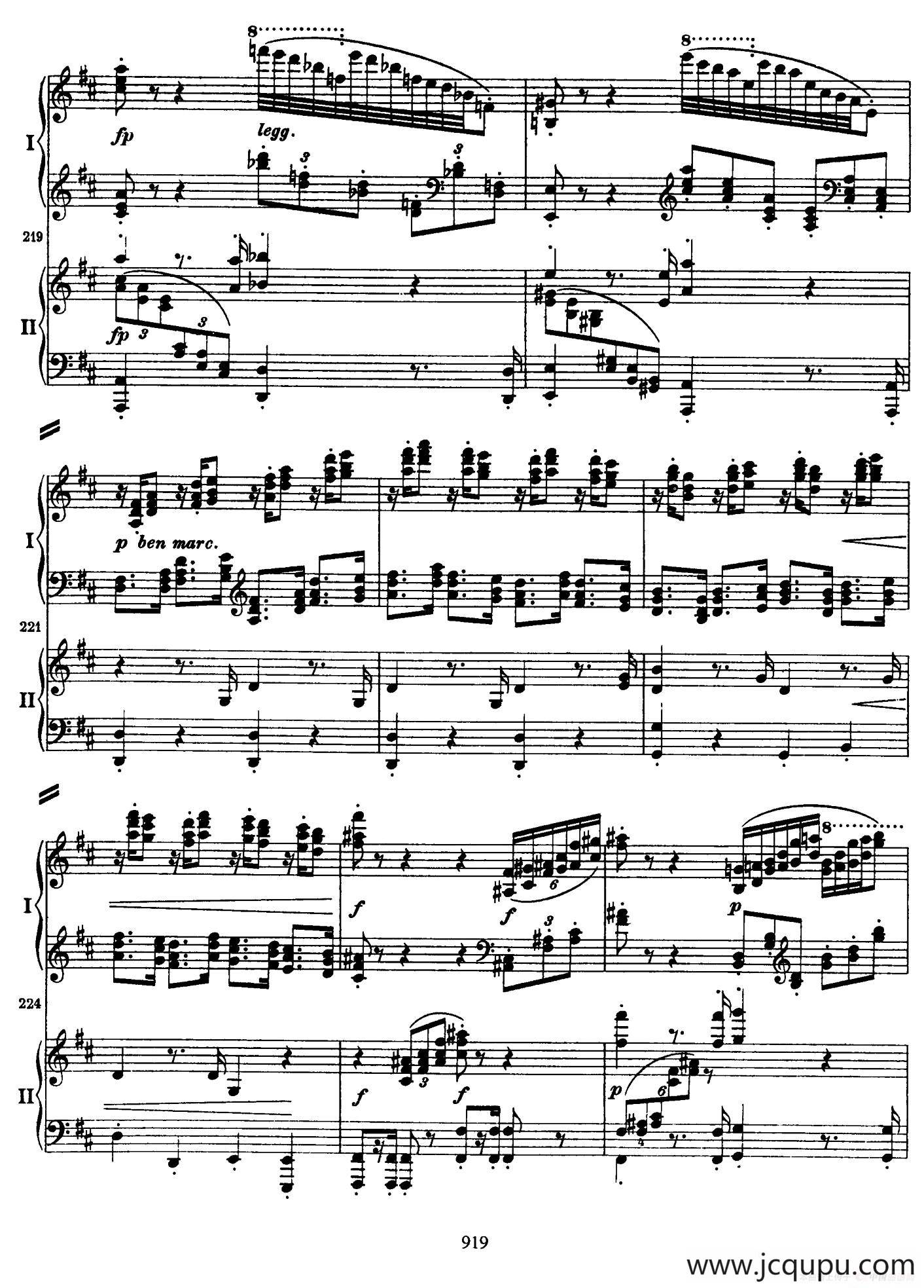 降B大调第二钢琴协奏曲 （P21——30）简谱