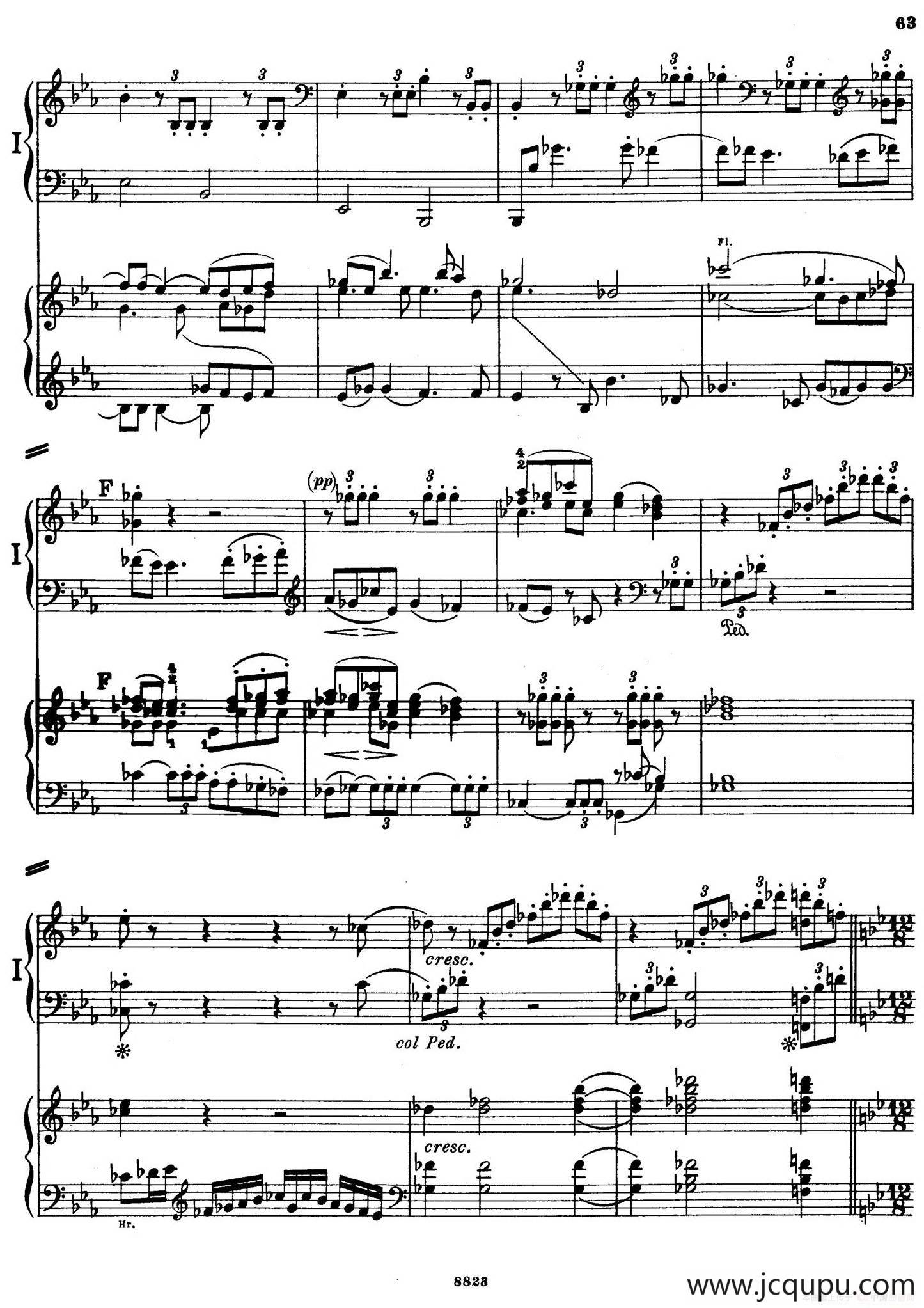 d小调第九交响曲 Op.125（双钢琴P63——72）简谱