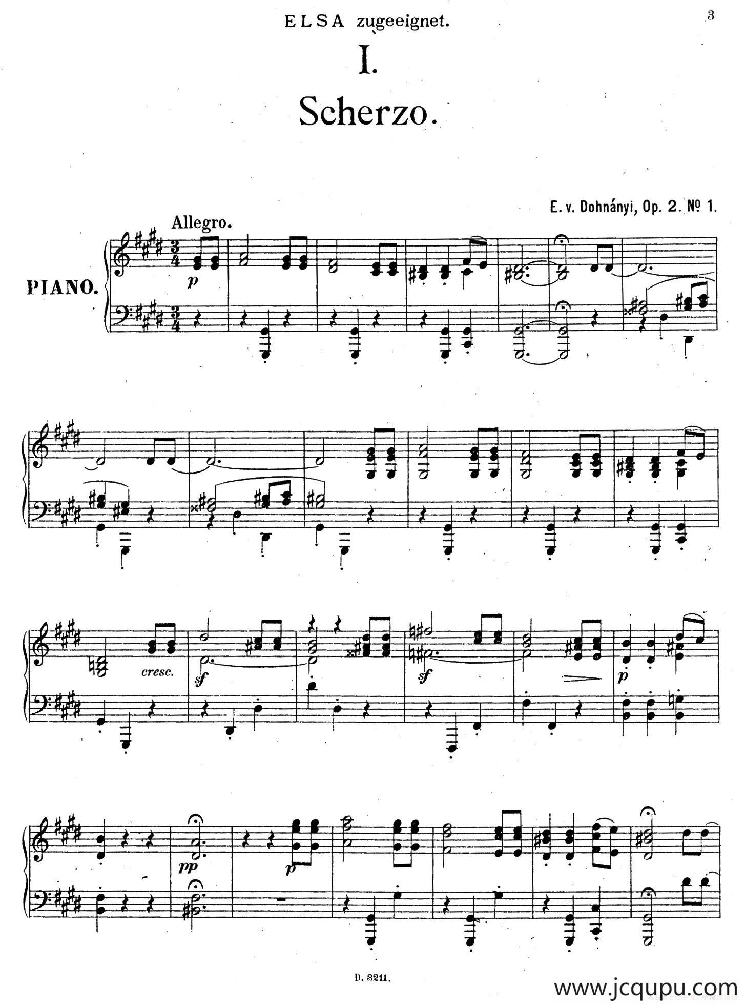 Four Pieces 4首小品 Op.2（Ⅰ）简谱