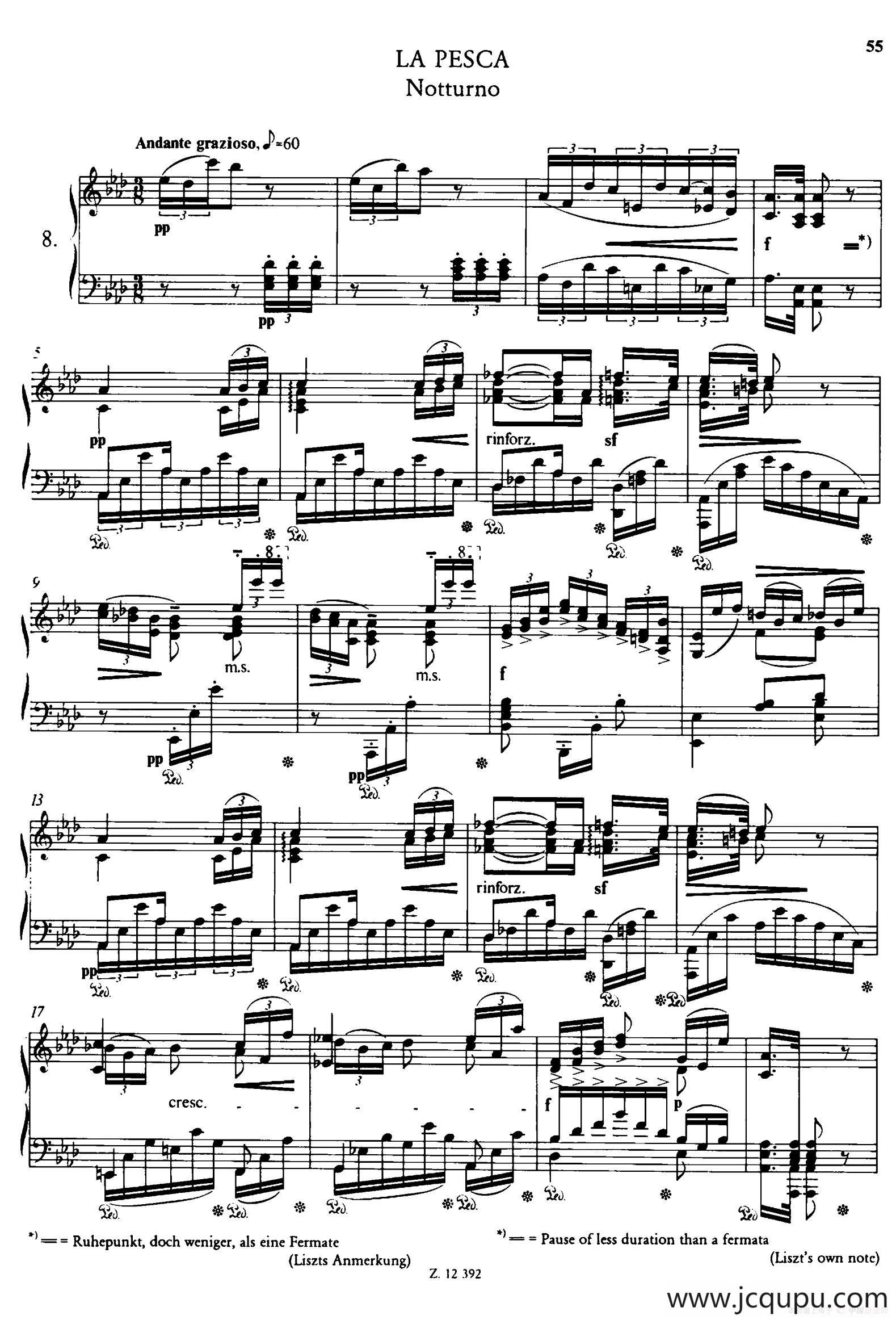 Soirées Musicales S.424（《音乐晚会（全12首）》第8首）简谱