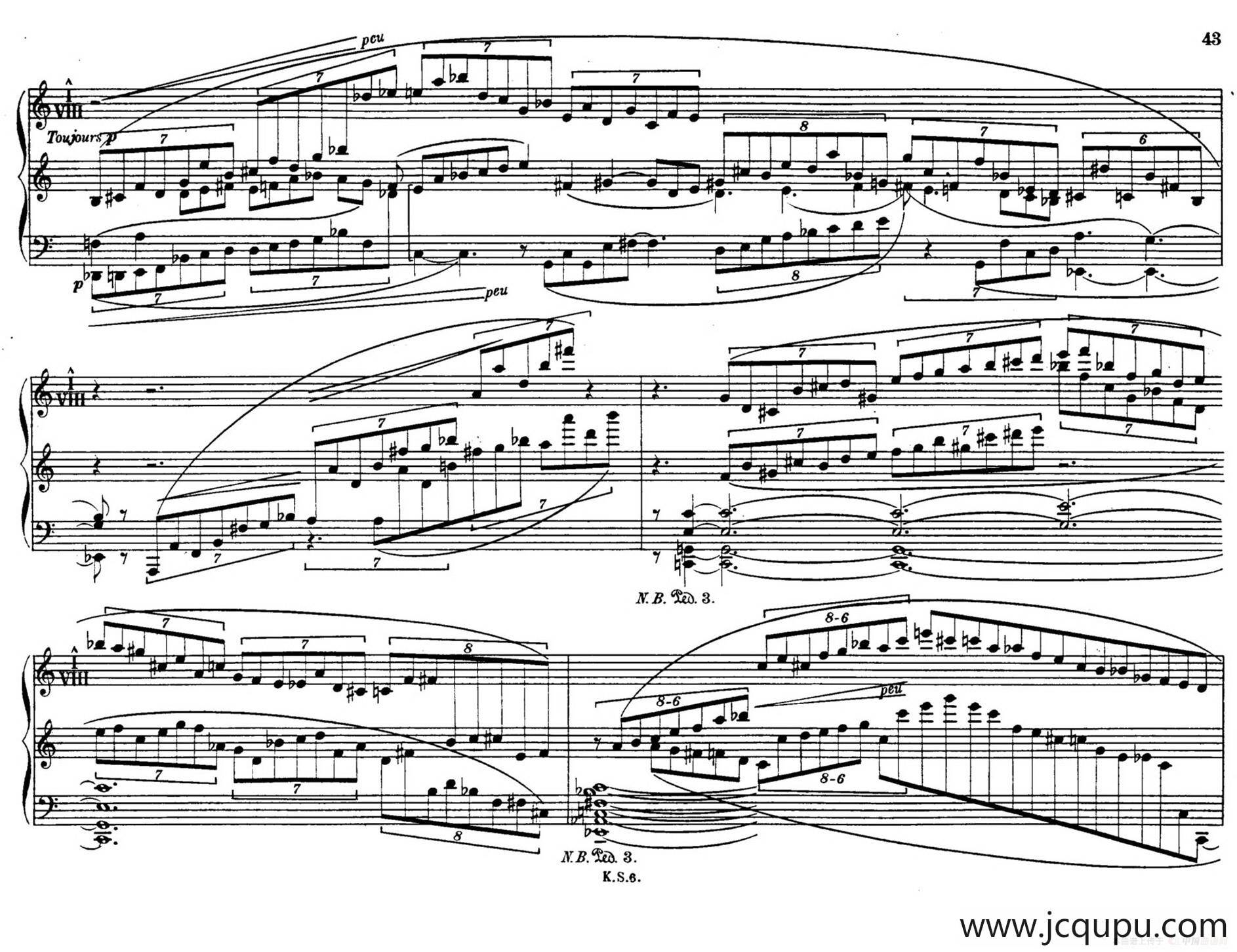 Piano Sonata No.2（第二钢琴奏鸣曲）（P43——65）简谱