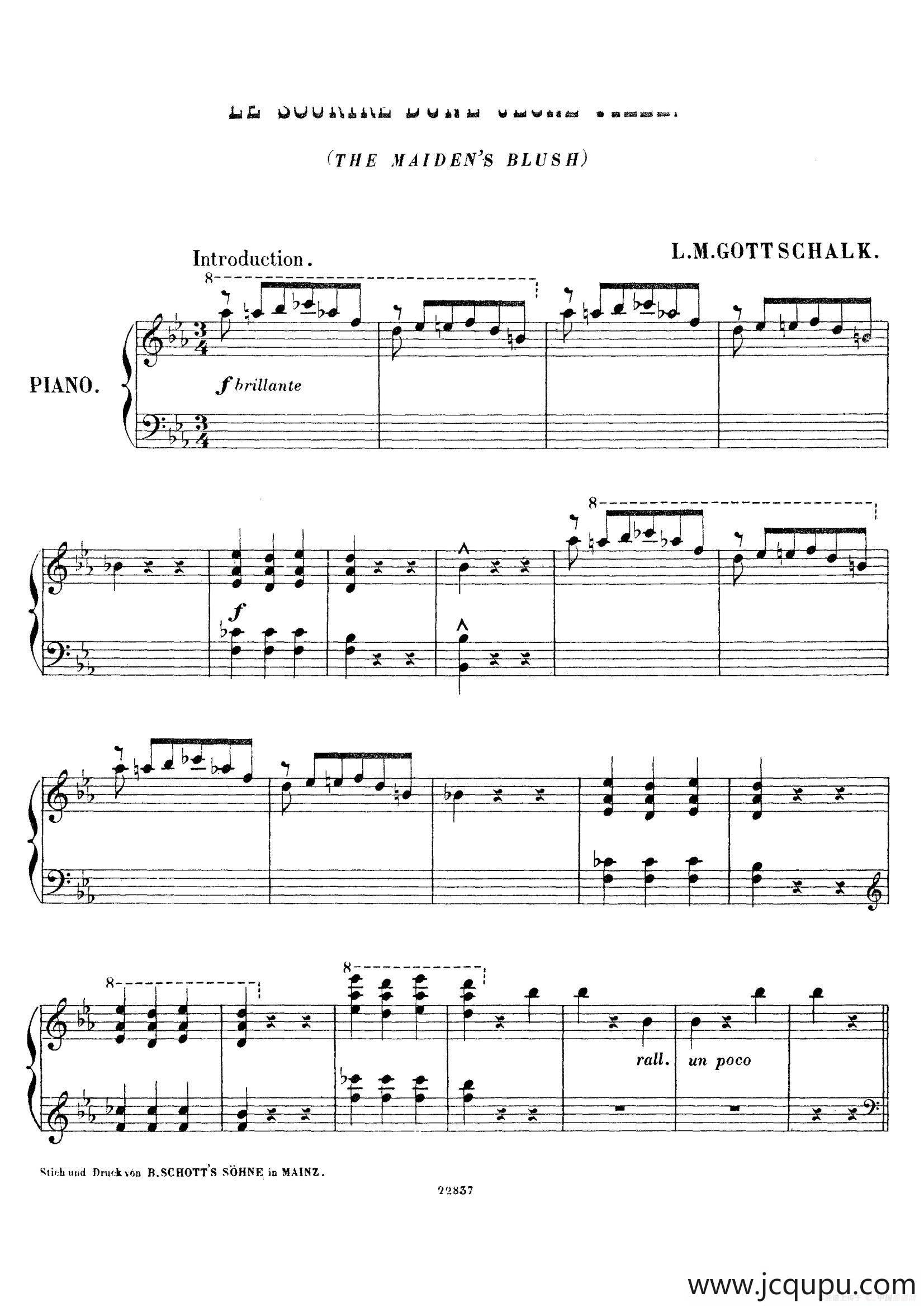 The Maiden s Blush Op.106（少女的微笑）简谱