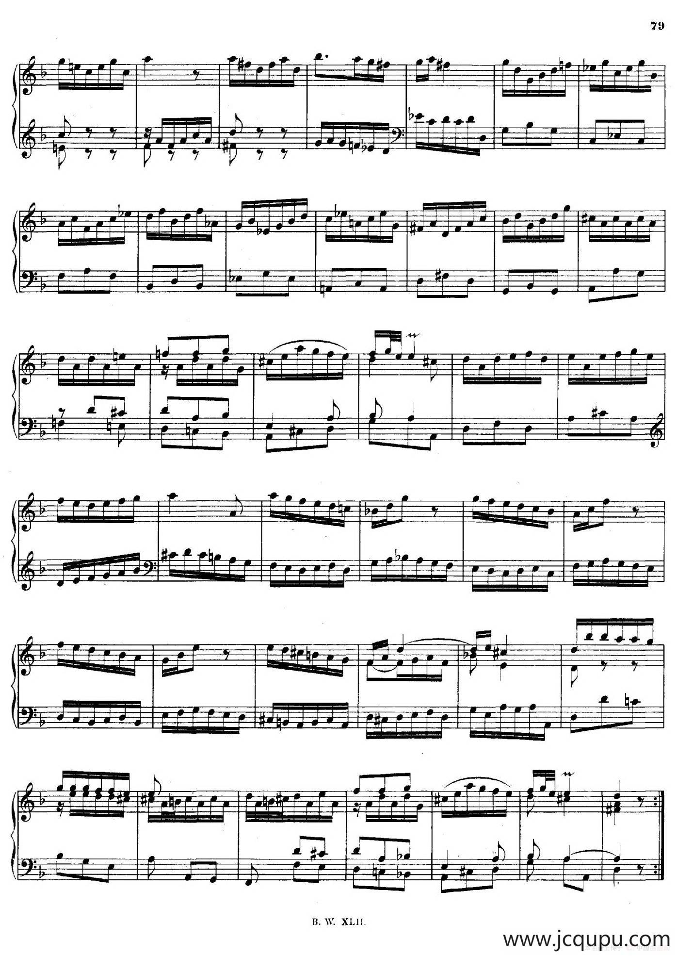 16 Concertos BWV 972-987（十六首为独奏古钢琴而作的协奏曲）（P21——30）简谱