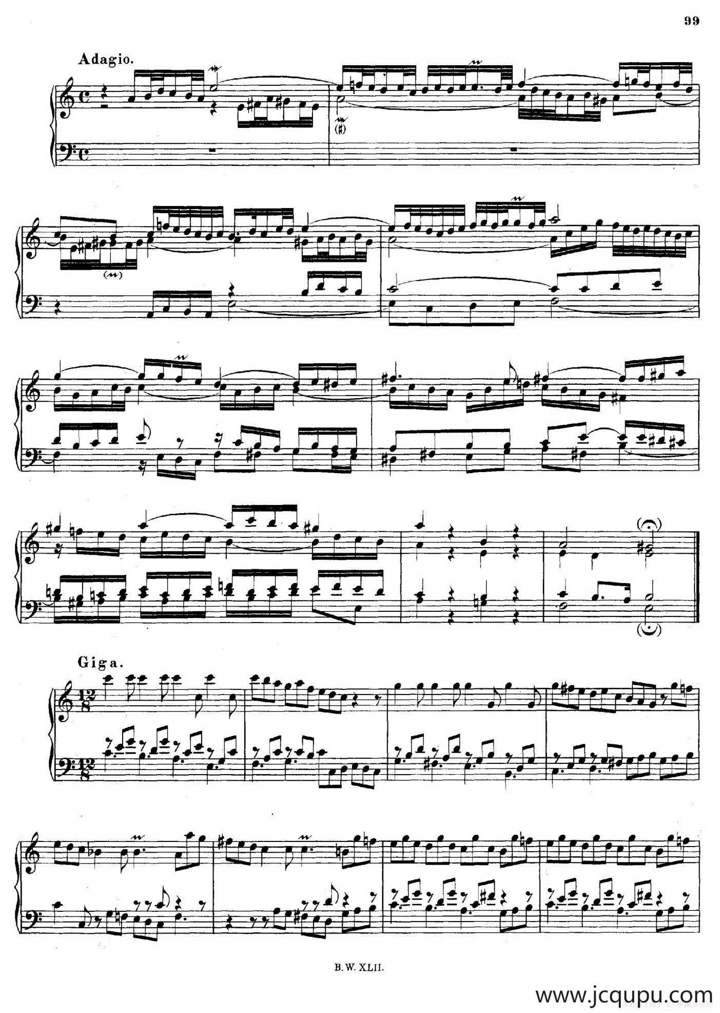 16 Concertos BWV 972-987（十六首为独奏古钢琴而作的协奏曲）（P41——50）简谱