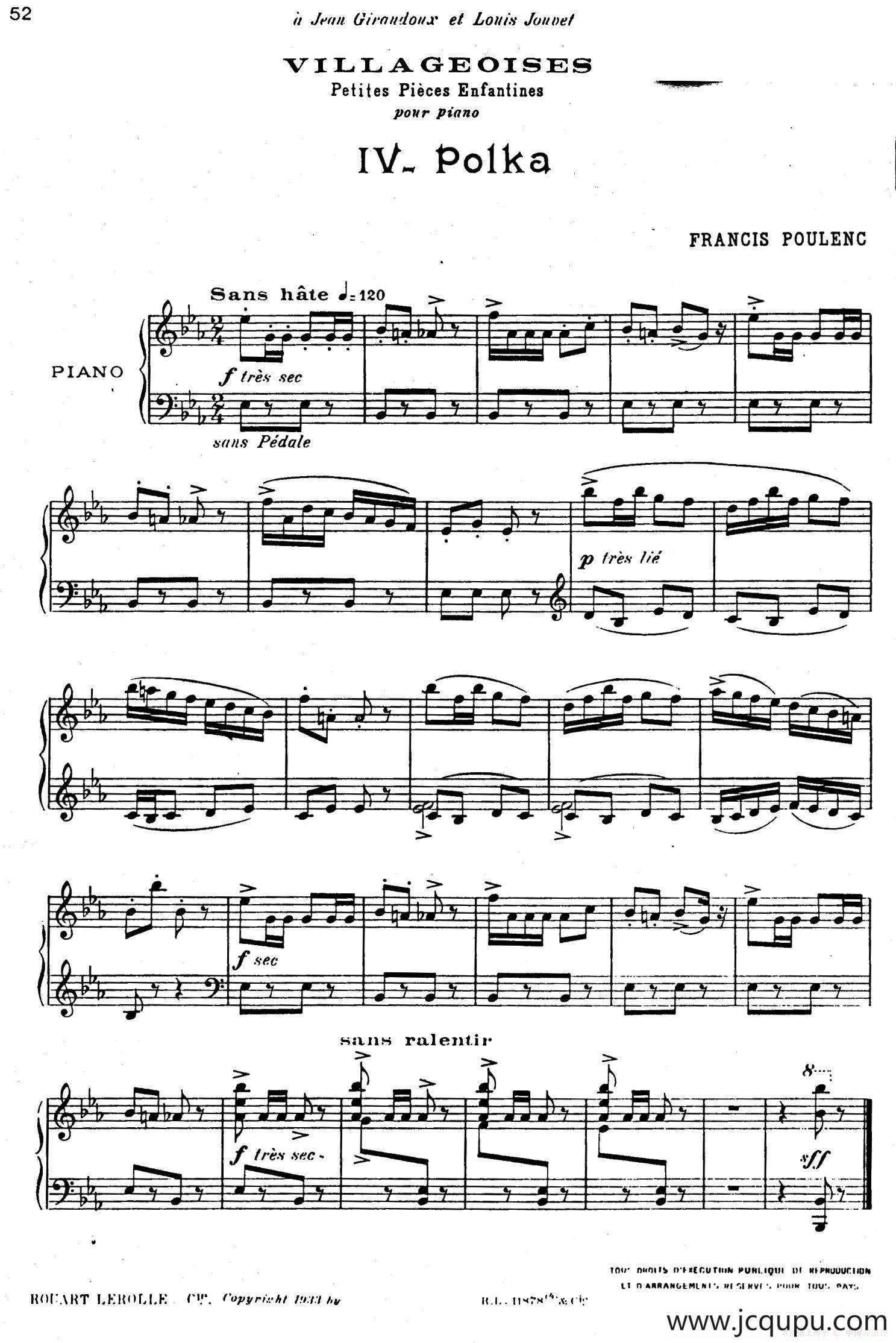 Villageoises（乡村场景）（Ⅳ）简谱