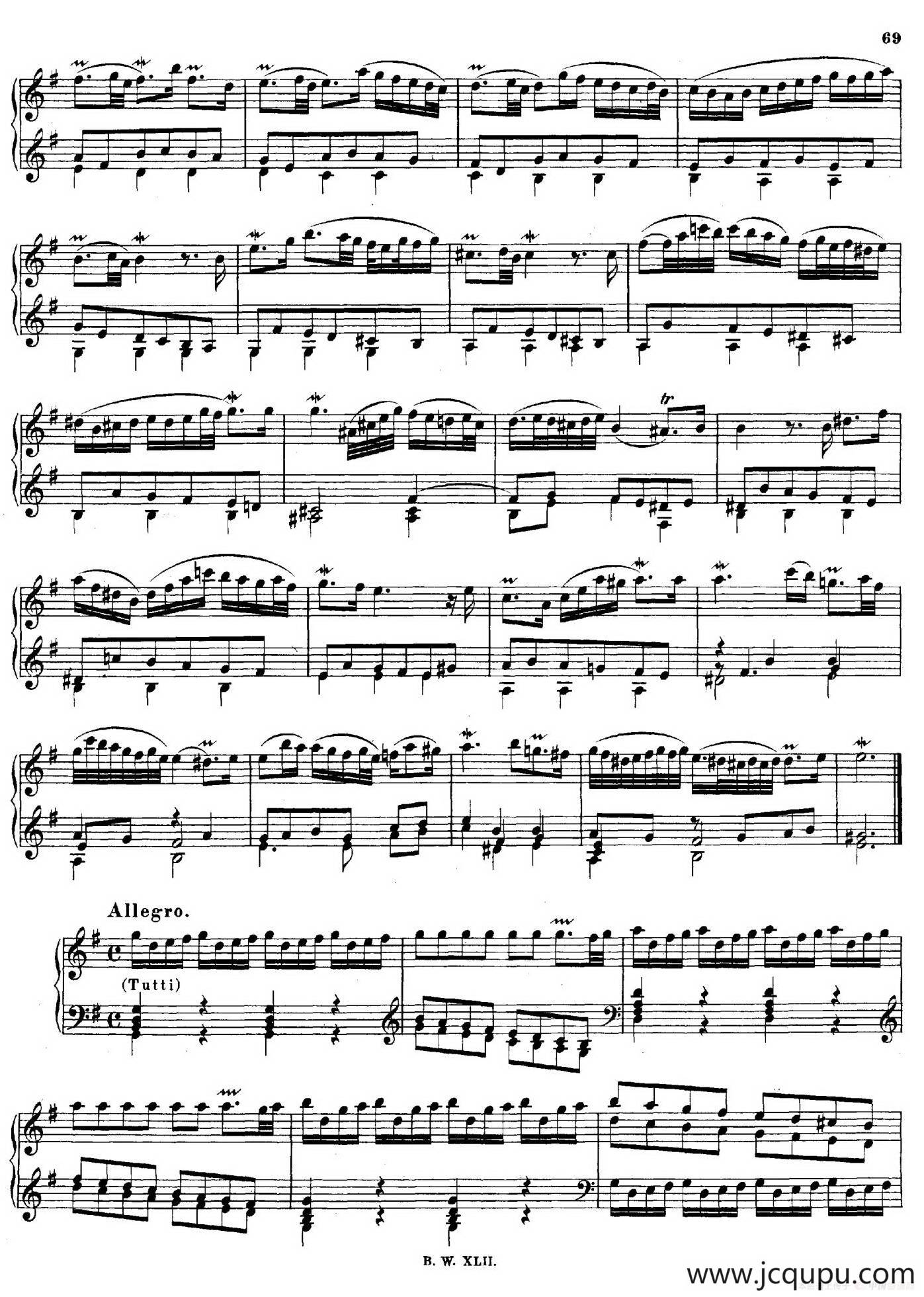 16 Concertos BWV 972-987（十六首为独奏古钢琴而作的协奏曲）（P11——20）简谱