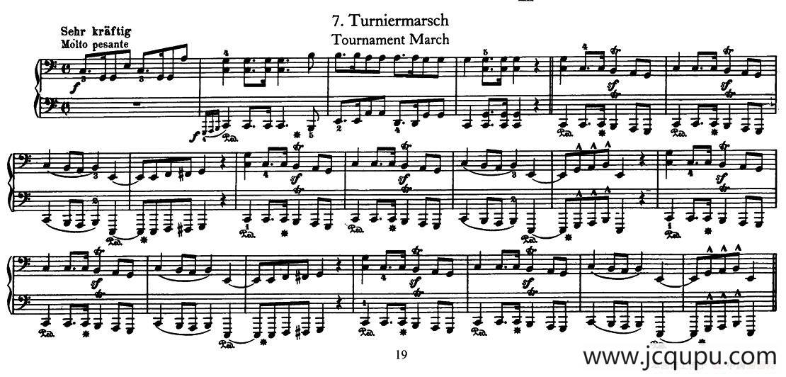 12首为孩子们而作的四手联弹曲 Op.85（四手联弹）（7）简谱