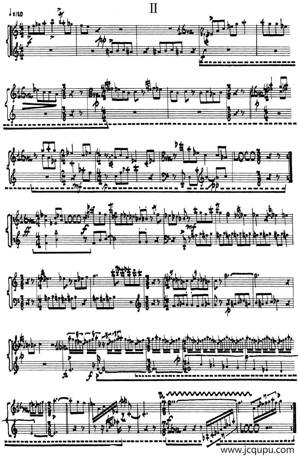 为加料钢琴而作的奏鸣曲与间奏曲（2）简谱