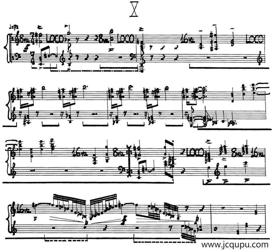 为加料钢琴而作的奏鸣曲与间奏曲（10）简谱