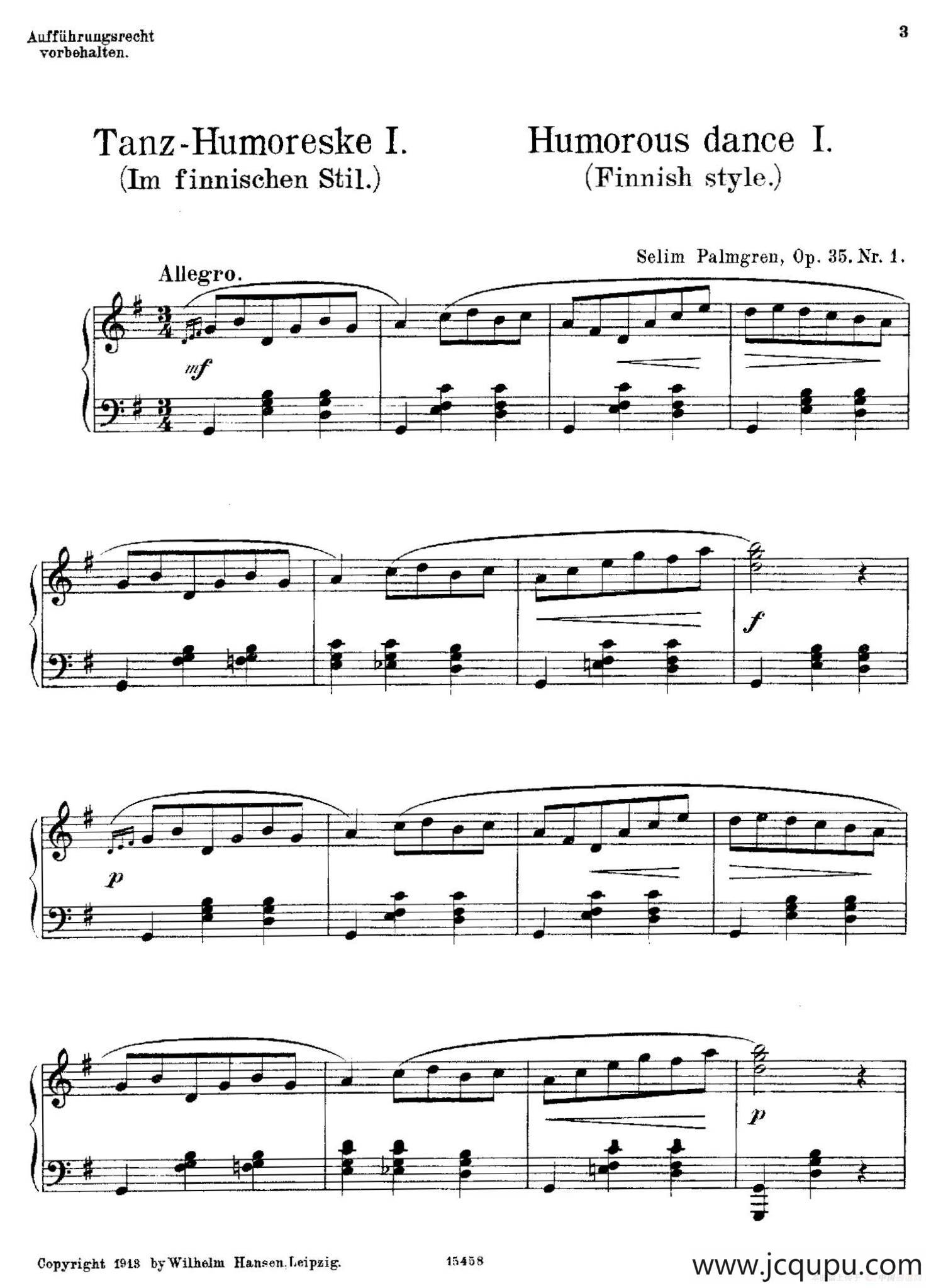 4 Sketches Op.35（4首素描·1）简谱