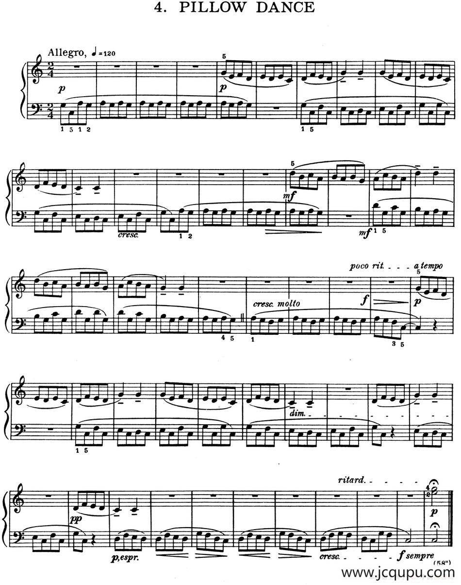 For Children Sz.42（献给孩子们·4）简谱