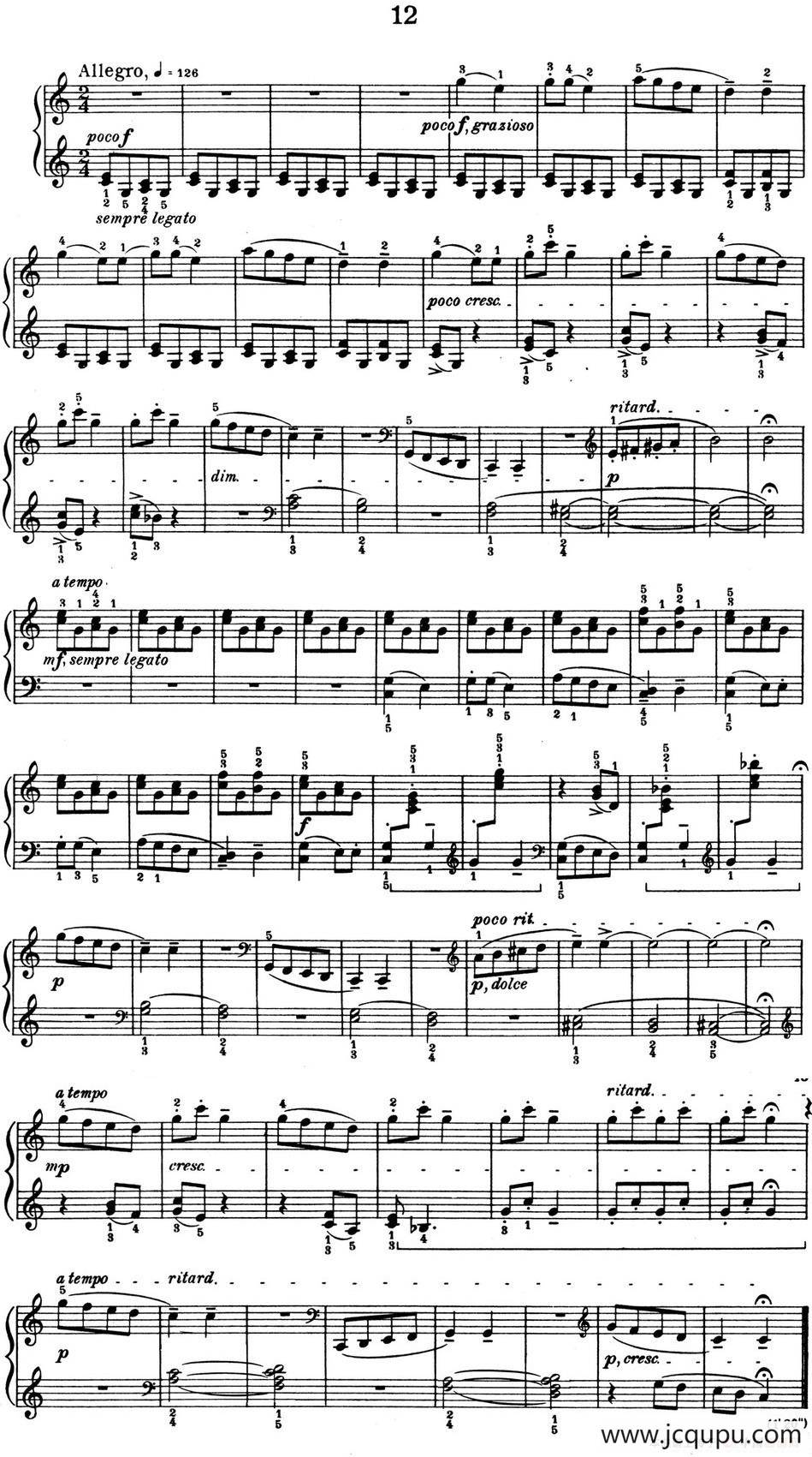 For Children Sz.42（献给孩子们·12）简谱