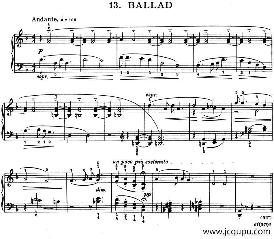 For Children Sz.42（献给孩子们·13）简谱