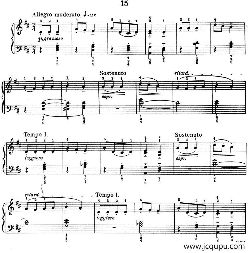 For Children Sz.42（献给孩子们·15）简谱