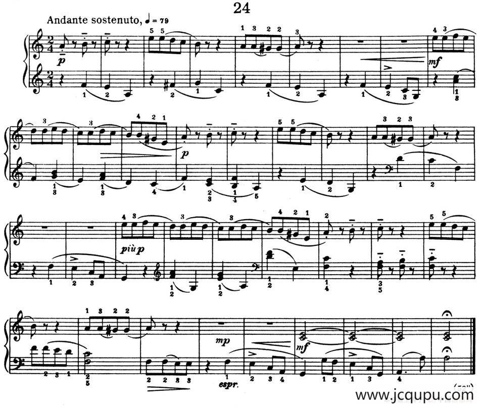 For Children Sz.42（献给孩子们·24）简谱