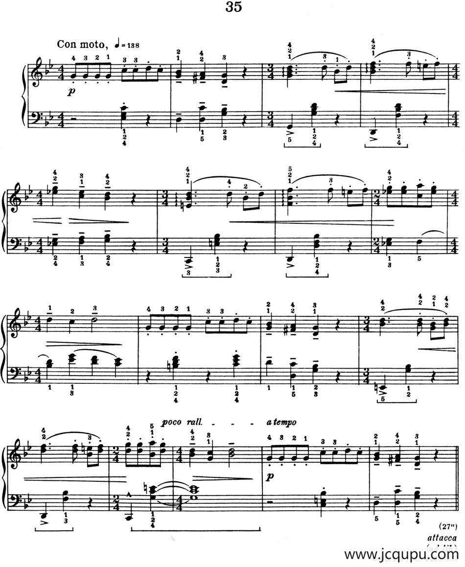 For Children Sz.42（献给孩子们·35）简谱