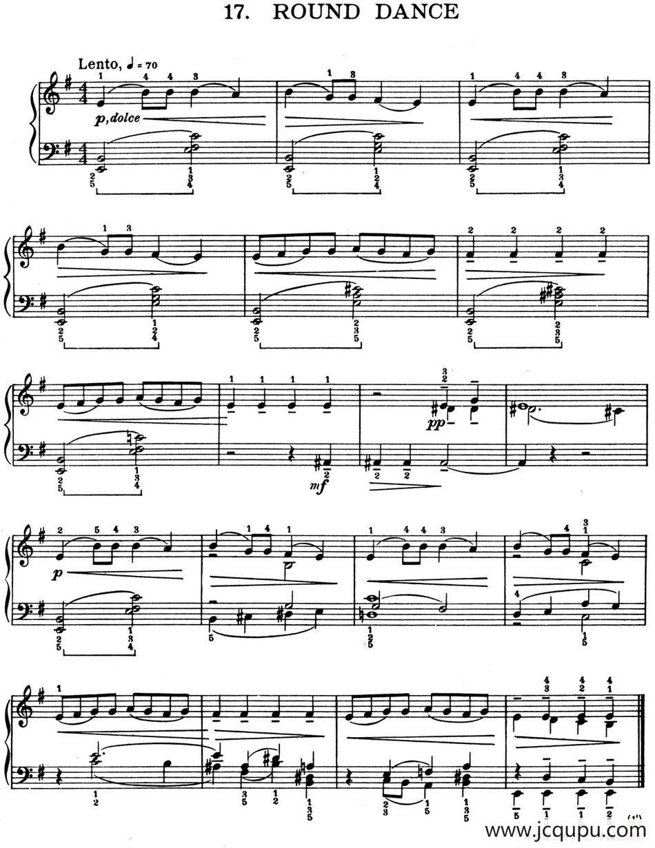 For Children Sz.42（献给孩子们·17）简谱