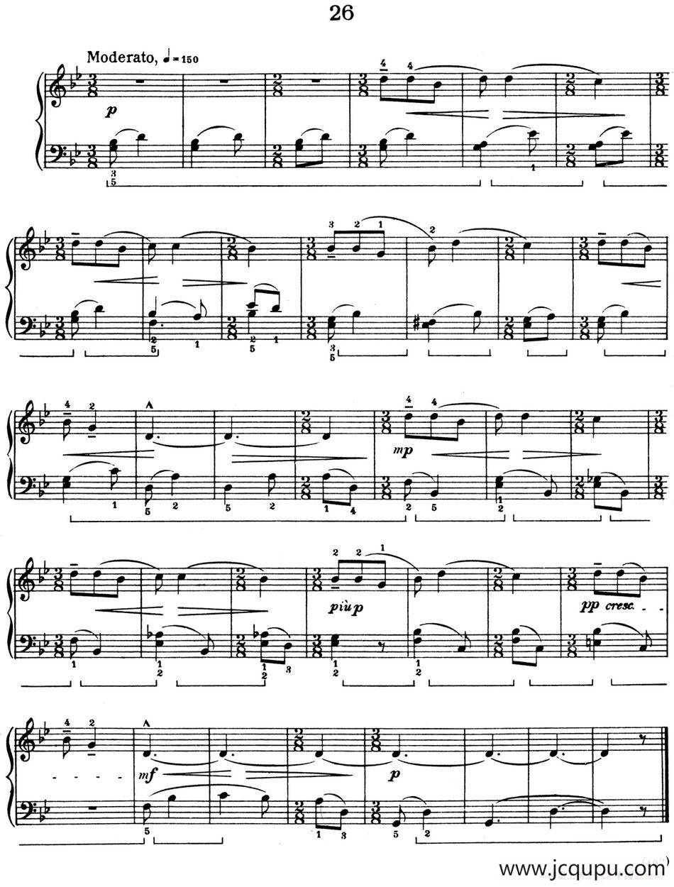 For Children Sz.42（献给孩子们·26）简谱