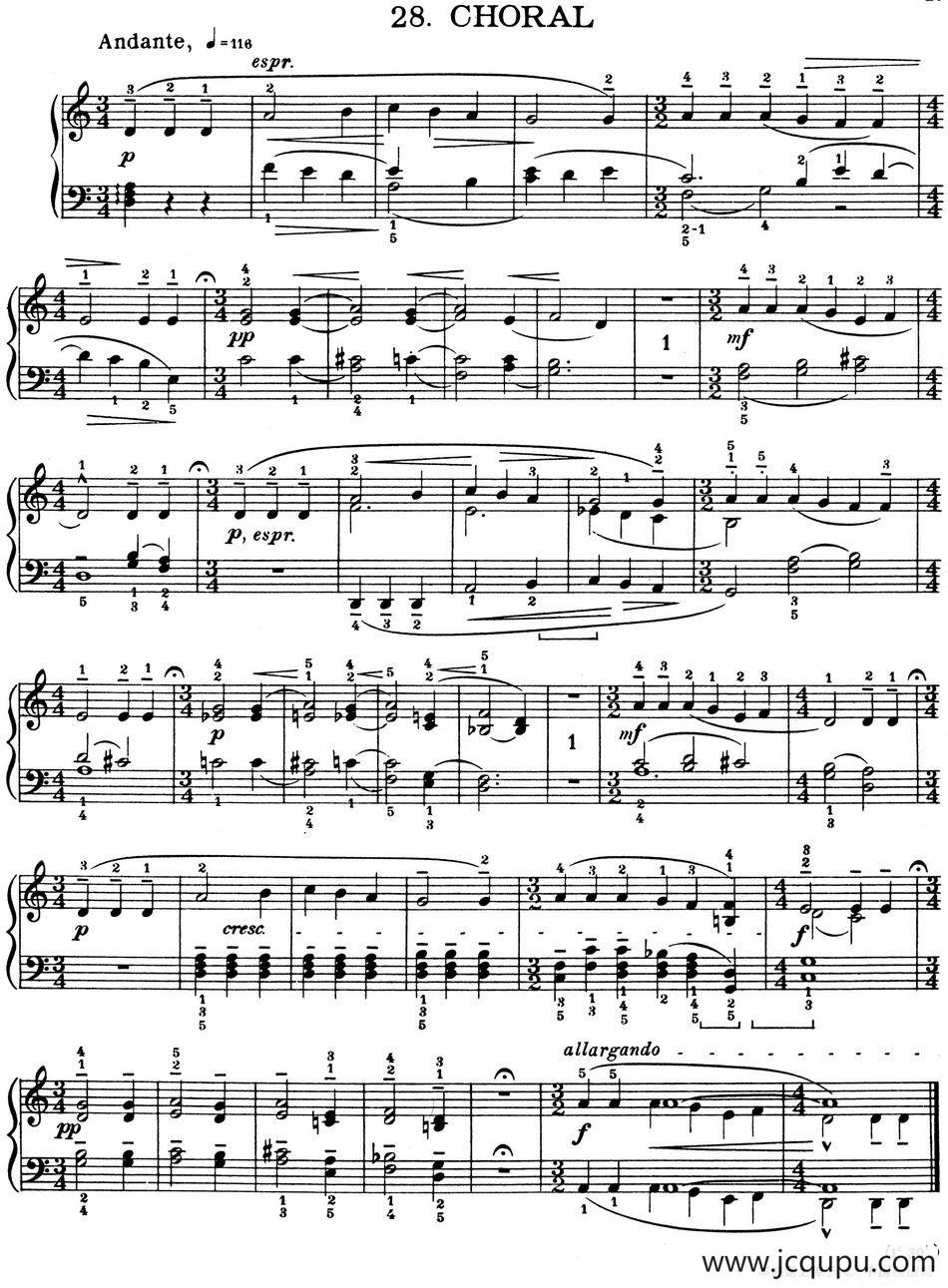 For Children Sz.42（献给孩子们·28）简谱