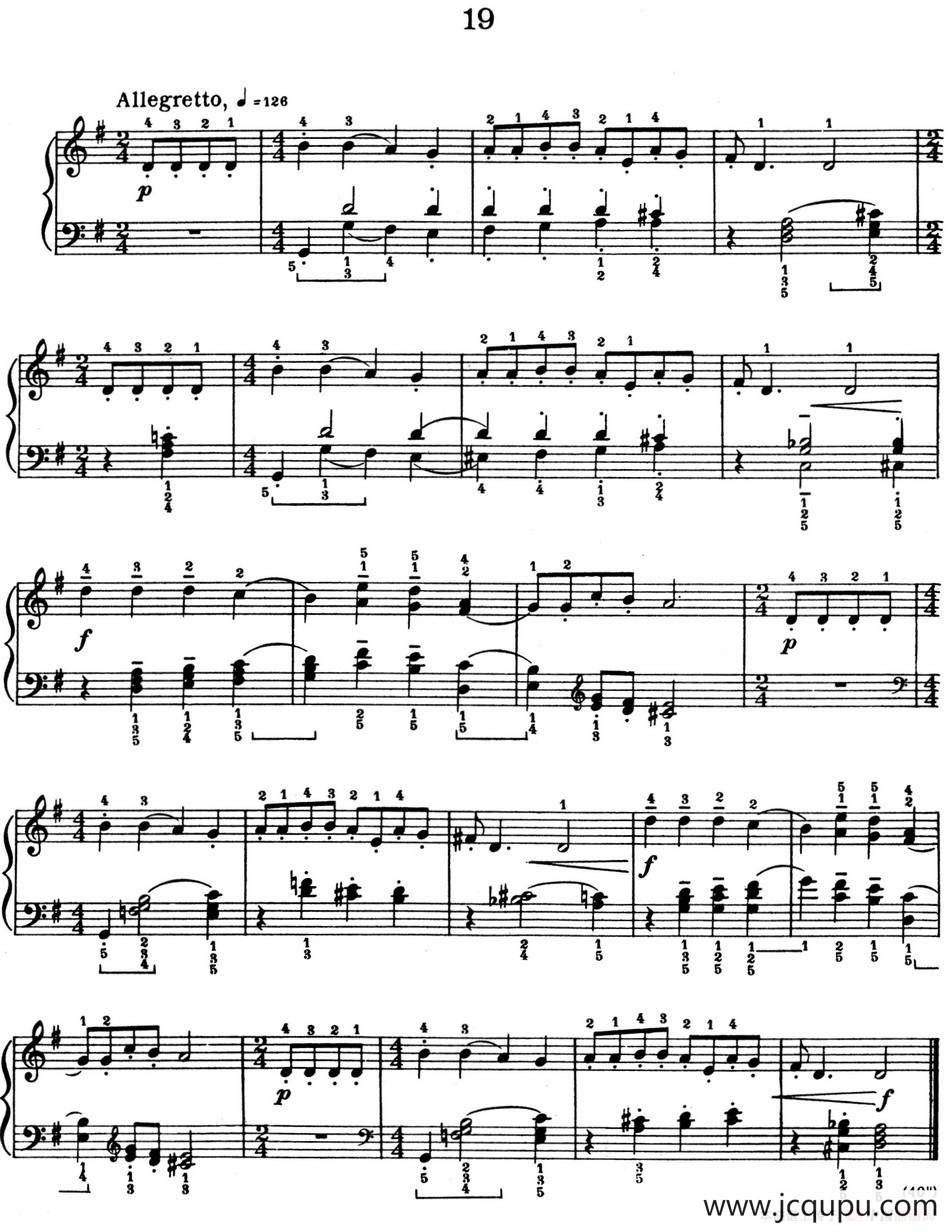 For Children Sz.42（献给孩子们·19）简谱
