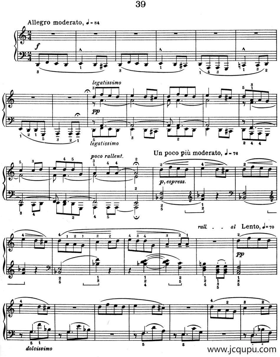 For Children Sz.42（献给孩子们·39）简谱