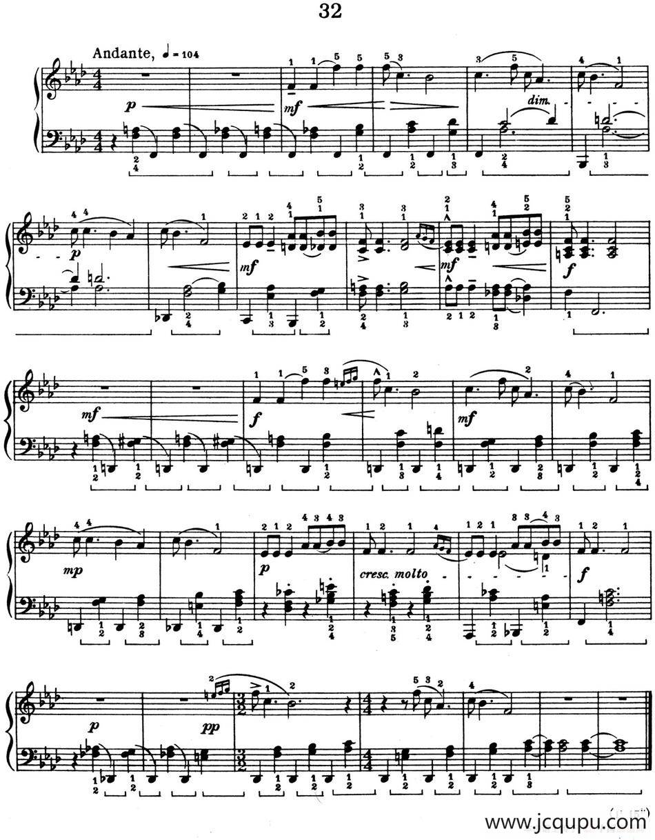 For Children Sz.42（献给孩子们·32）简谱