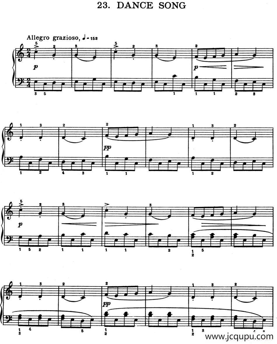 For Children Sz.42（献给孩子们·23）简谱