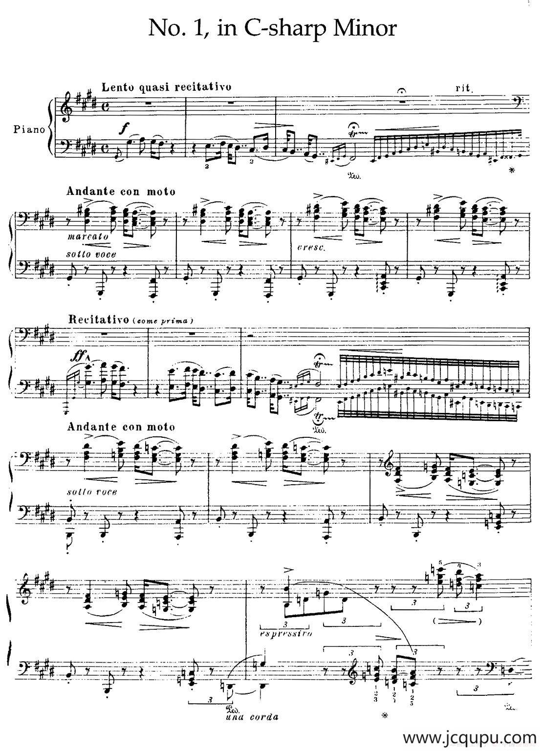 19 Rhapsodies Hongroises S.244 No.1（19首匈牙利狂想曲·第1首）简谱