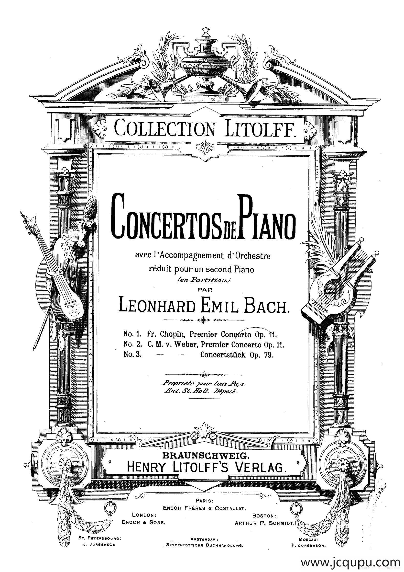 Piano Concerto No.1 in C Major Op.11,（C大调第一钢琴协奏曲·双钢琴）简谱